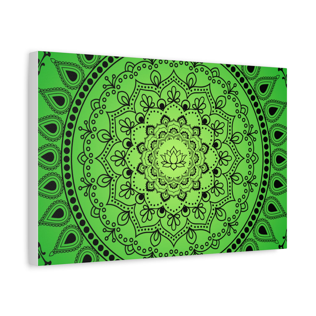 Green Mandala Canvas Print