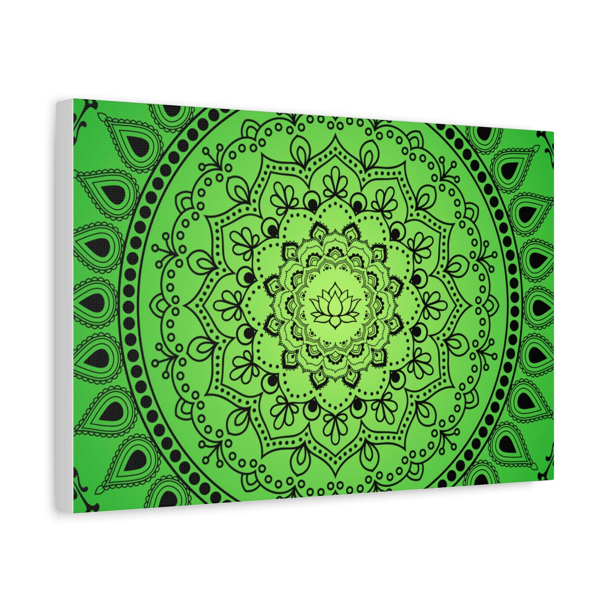 Green Mandala Canvas Print