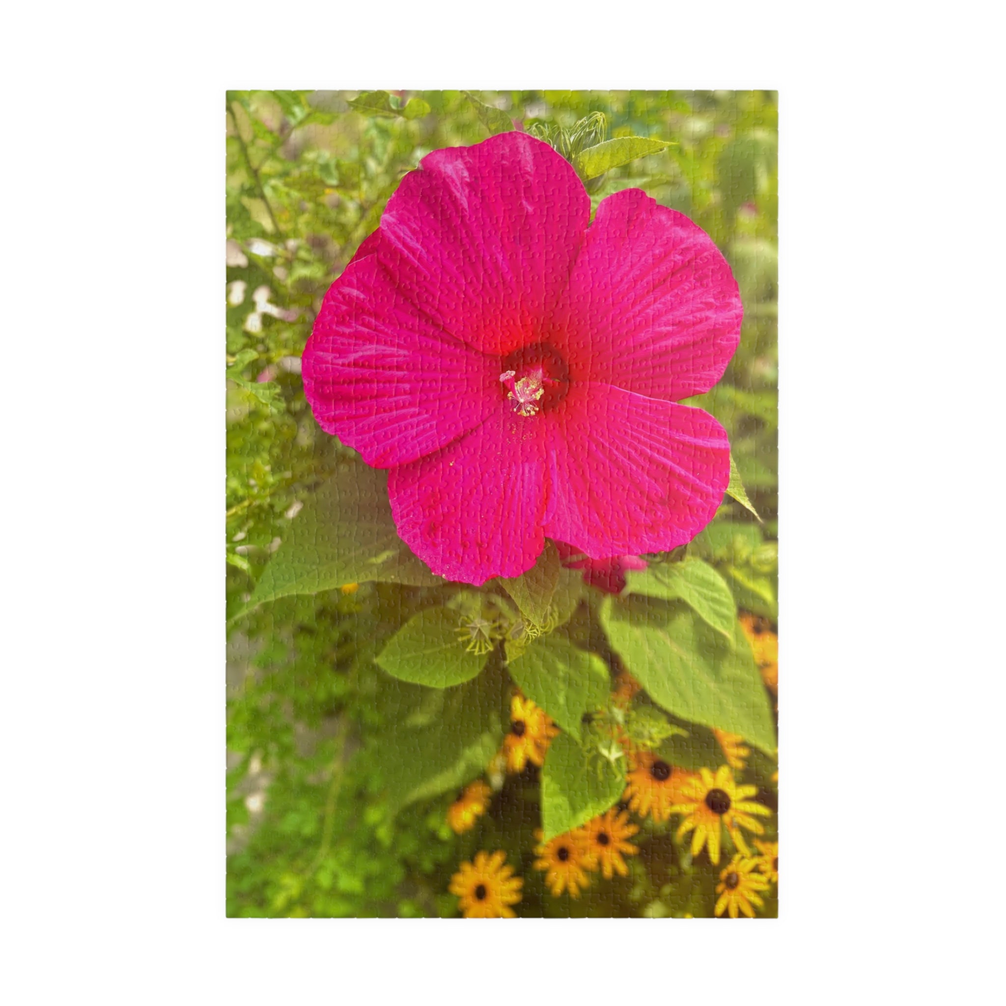 Hot Pink Hibiscus Jigsaw Puzzle