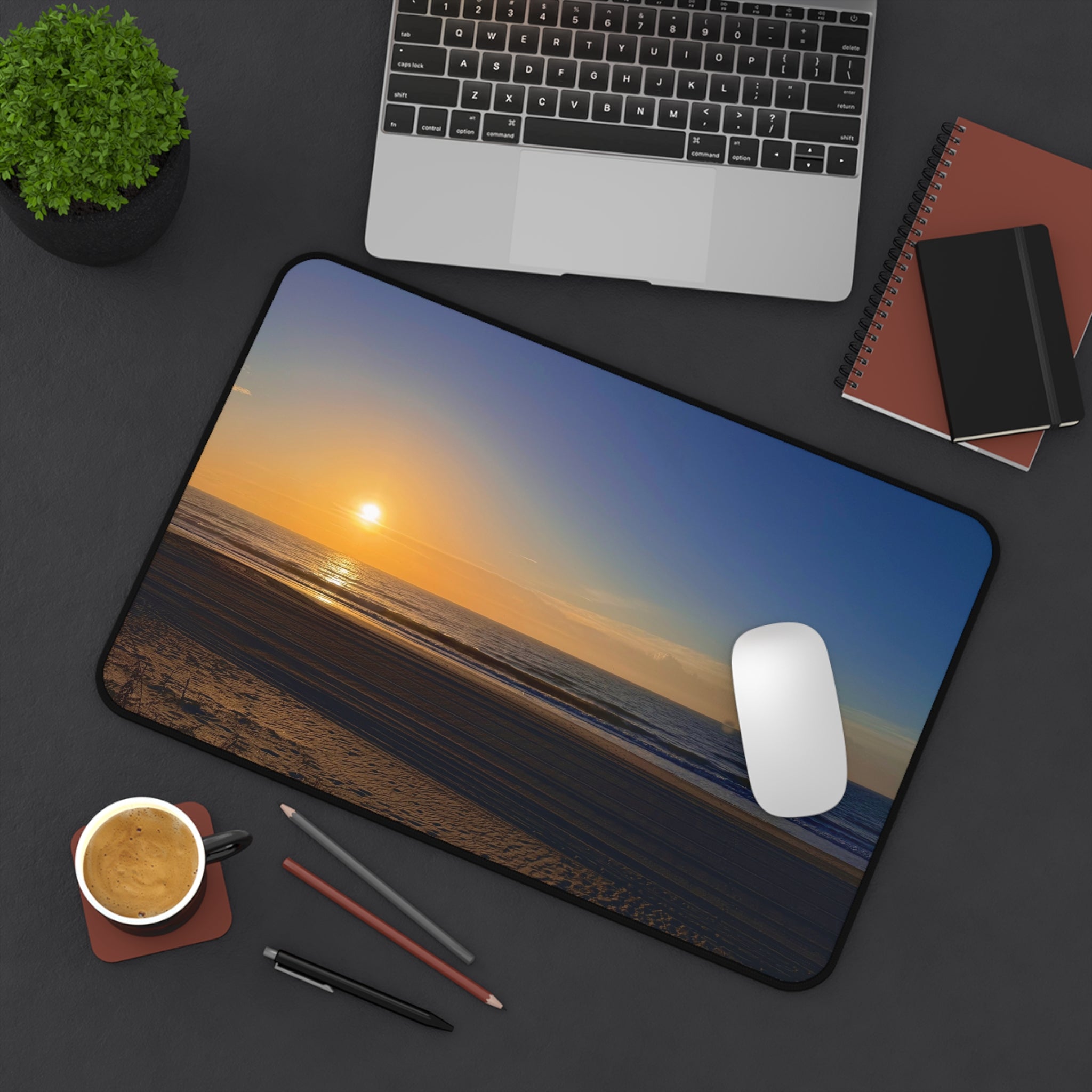 Orange Sunset Desk Mat