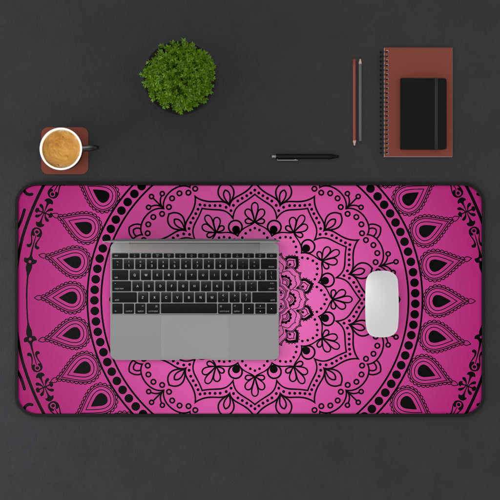 Pink Mandala Desk Mat