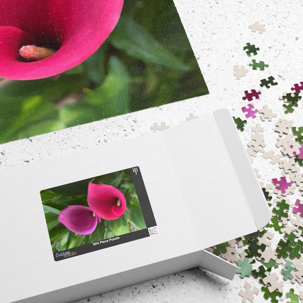 Two Pink Calla Lilies Jigsaw Puzzle
