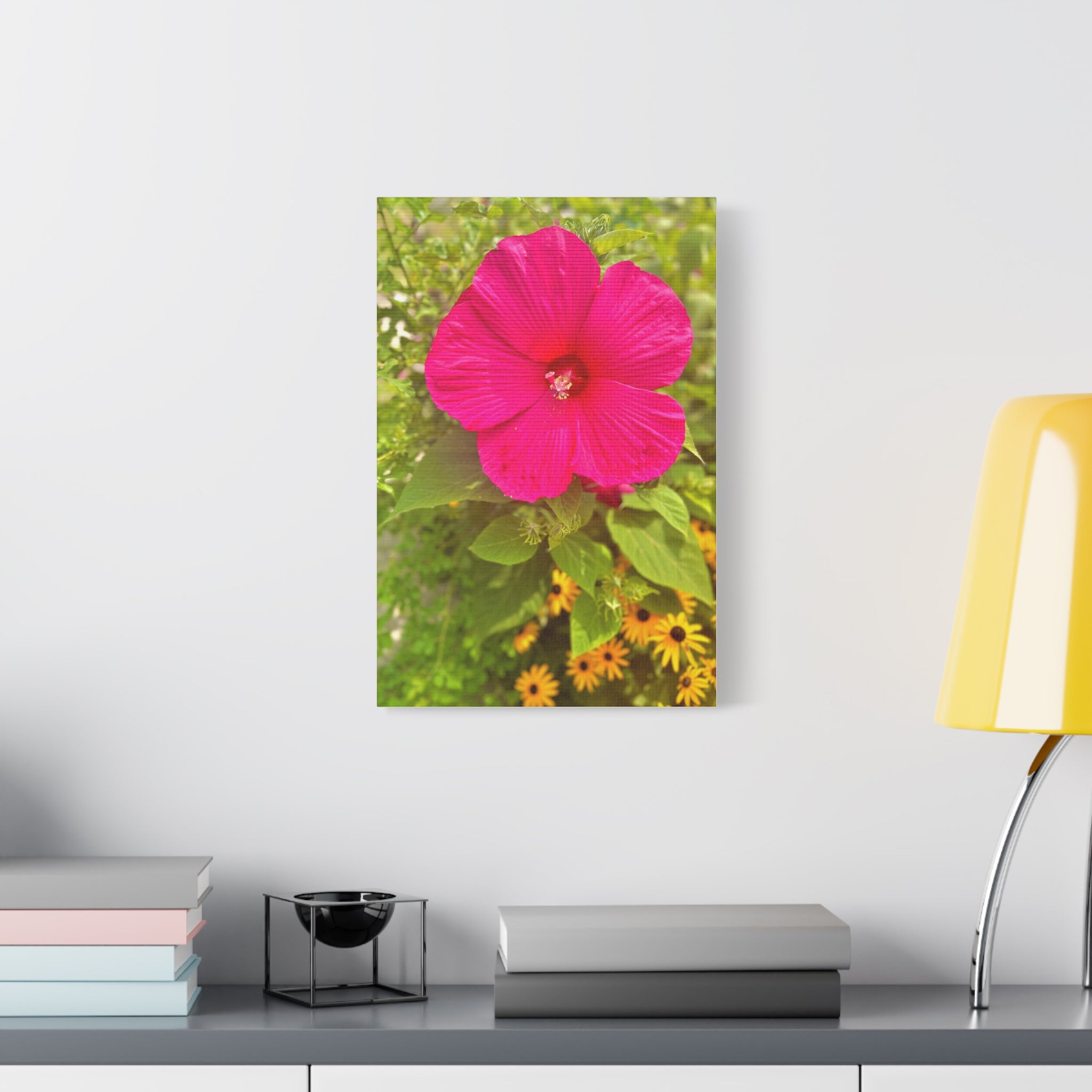 Hot Pink Hibiscus Canvas Print