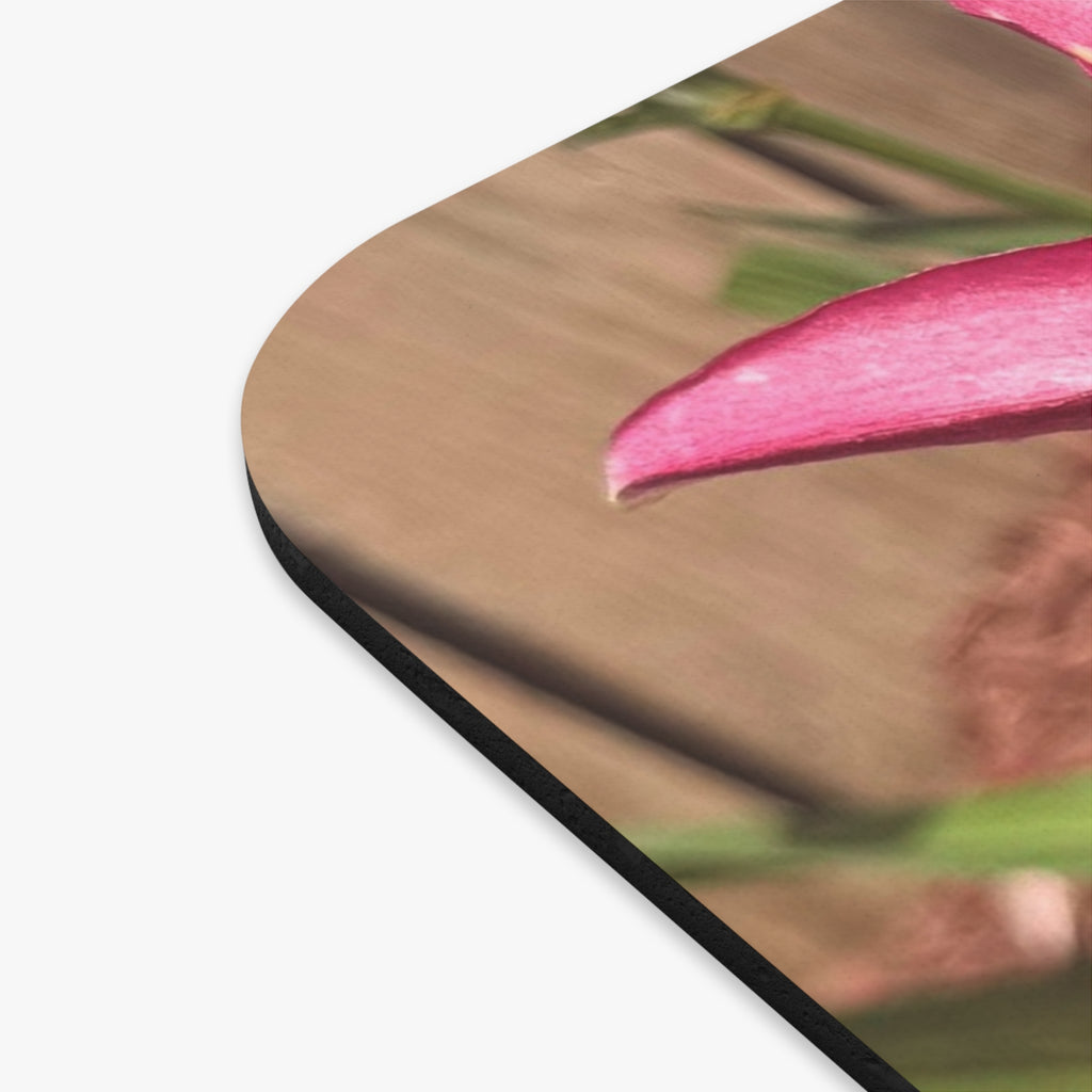 Pink Asiatic Lily Floral Mouse Pad