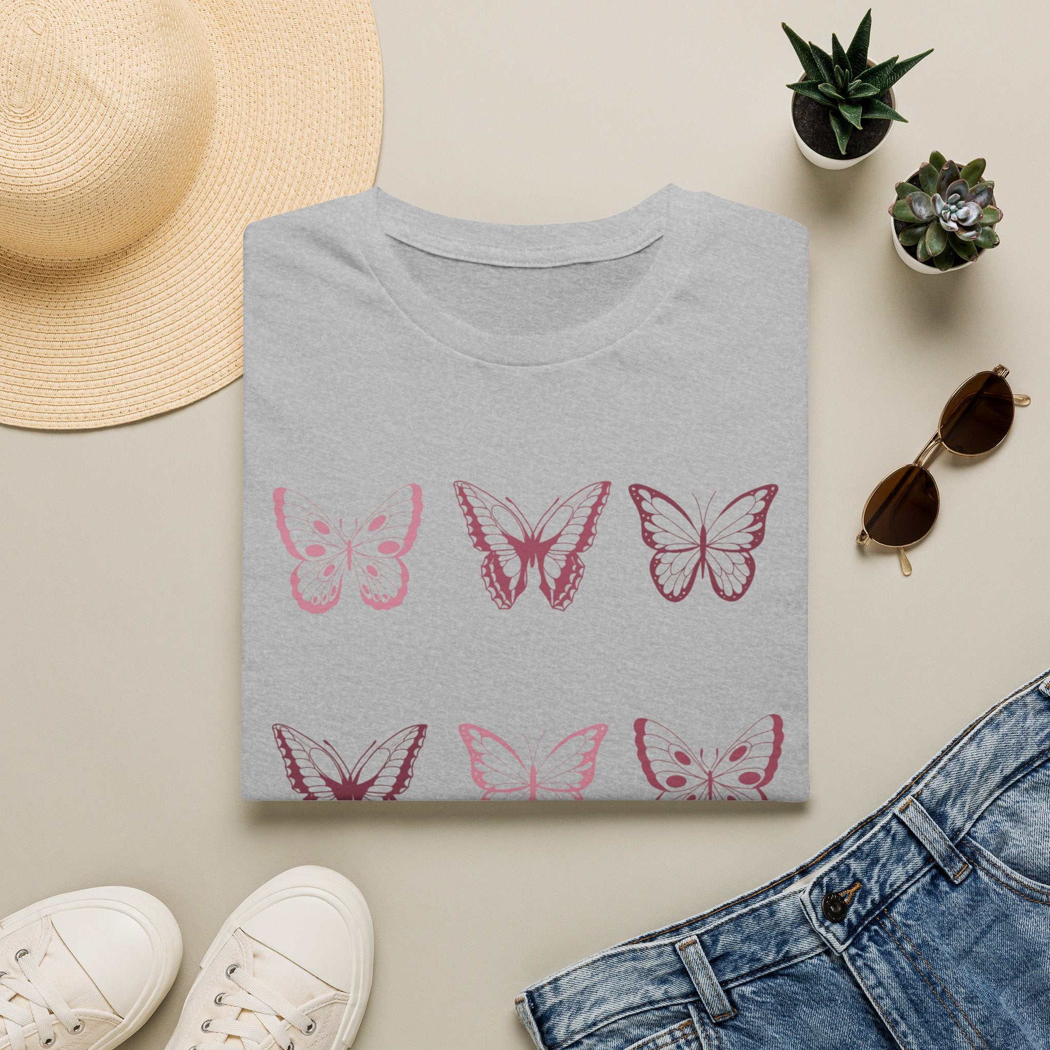 Butterfly Grid T-Shirt