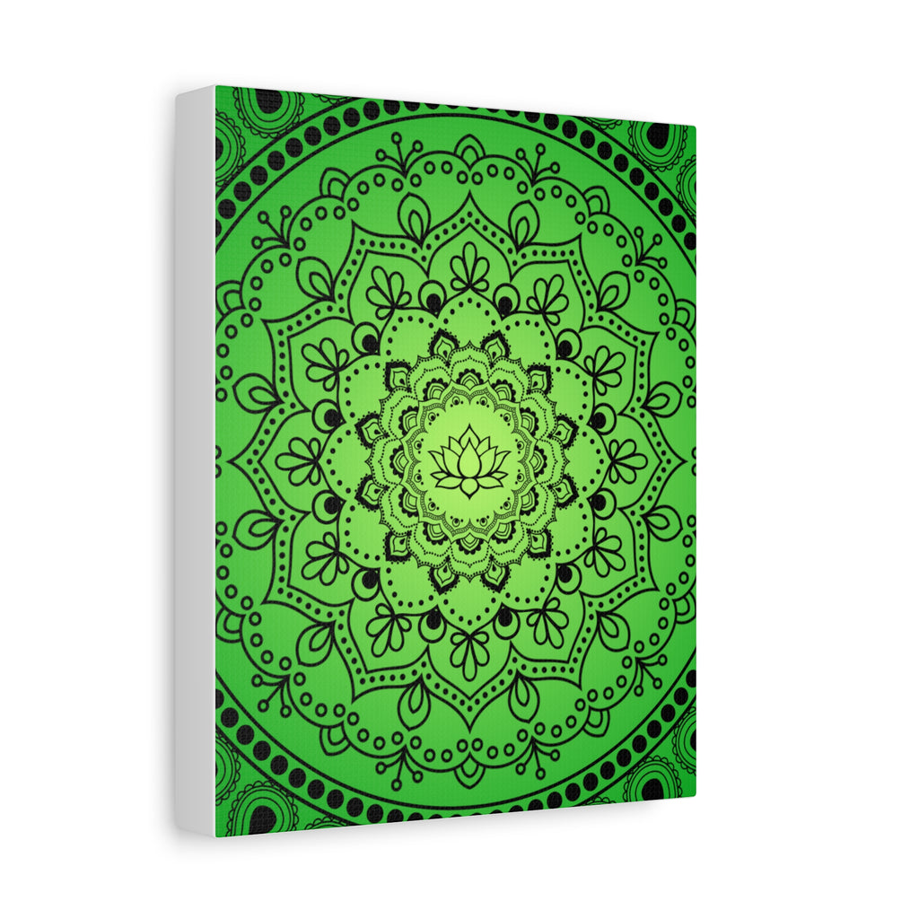 Green Mandala Canvas Print