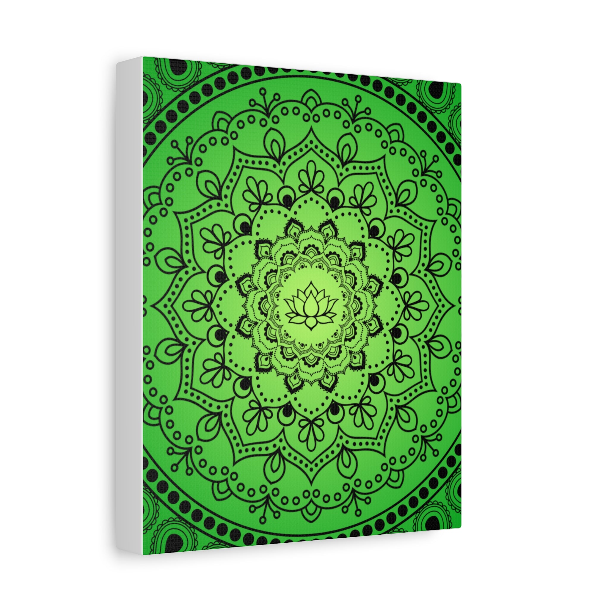 Green Mandala Canvas Print