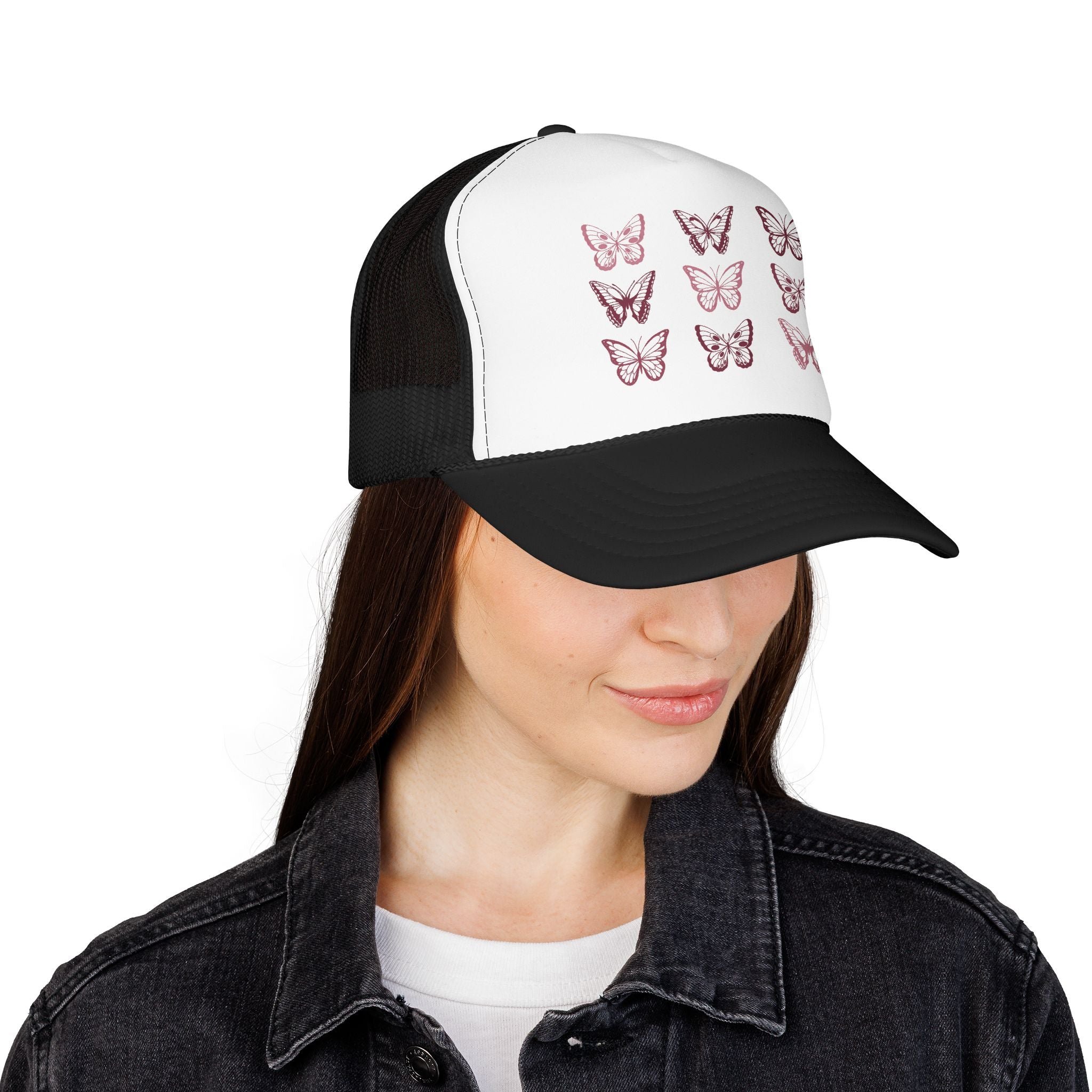 Butterfly Grid Trucker Hat