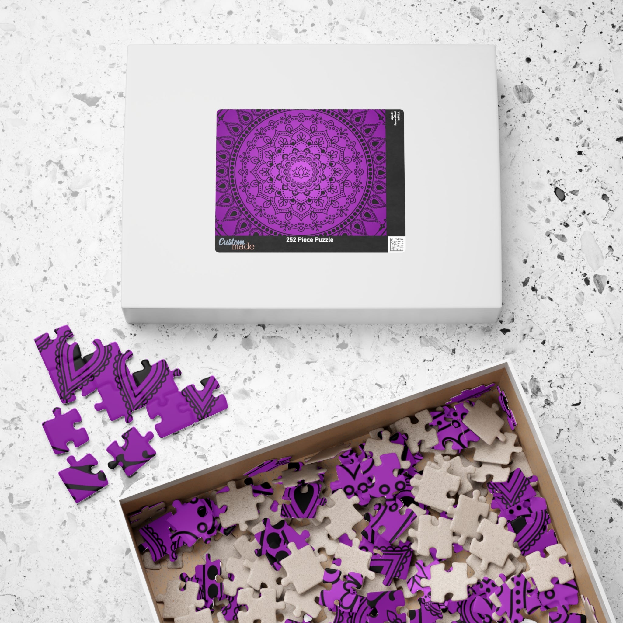 Purple Mandala Jigsaw Puzzle