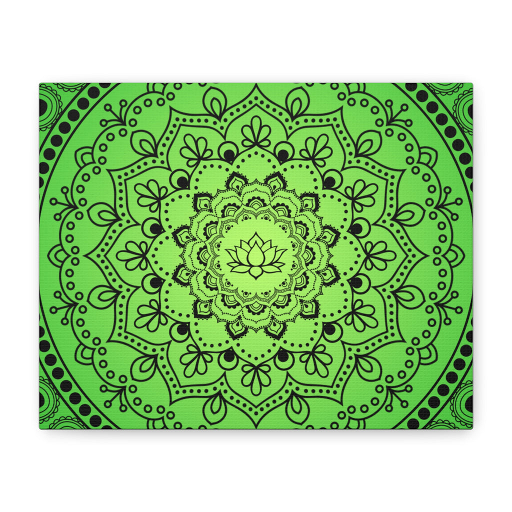 Green Mandala Canvas Print