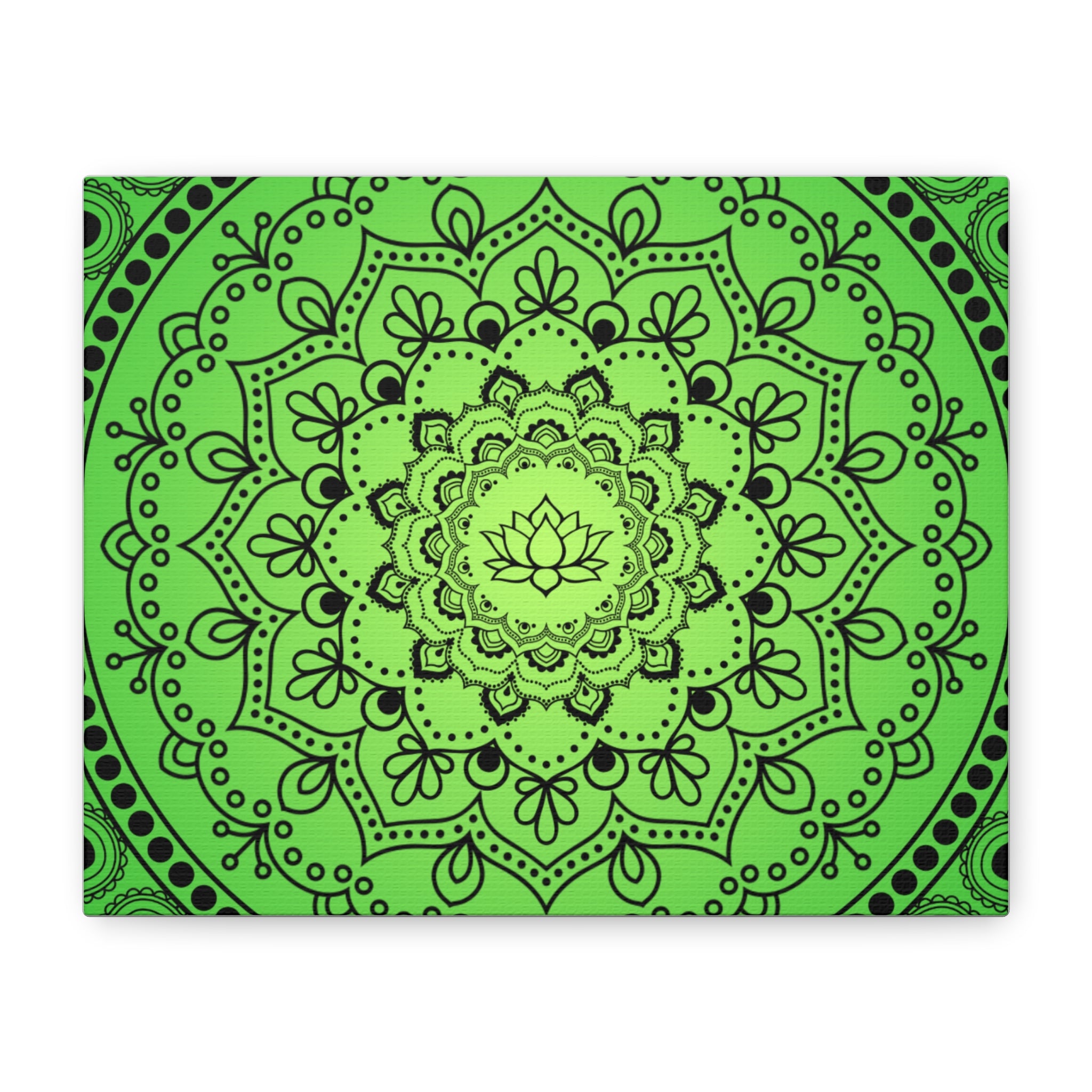 Green Mandala Canvas Print