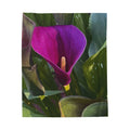 Purple Calla Lily Throw Blanket