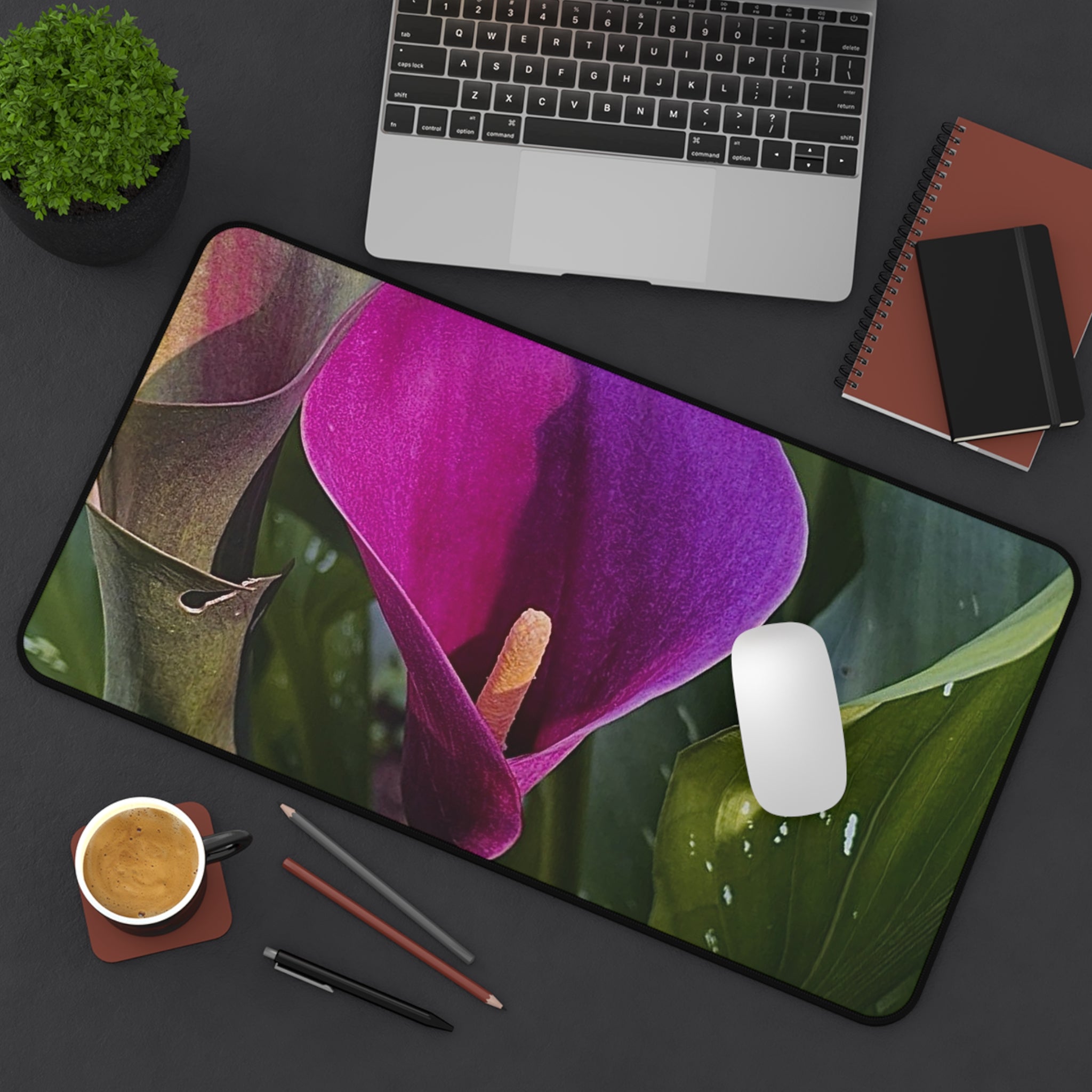 Purple Calla Lily Desk Mat