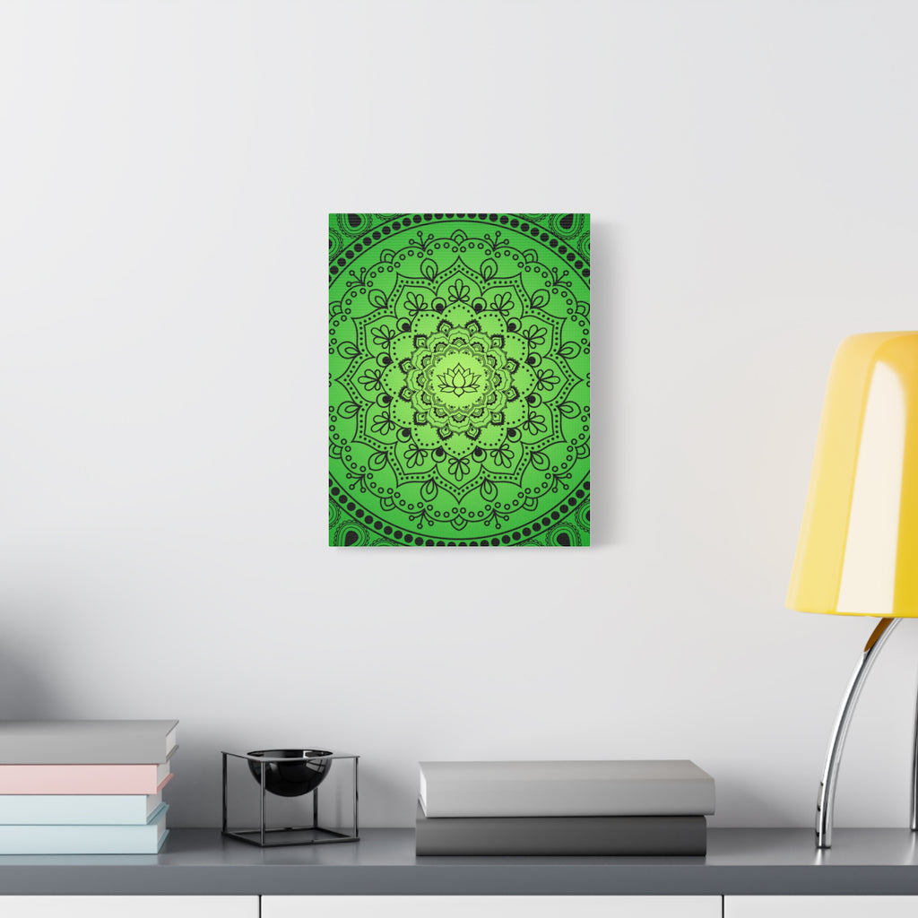 Green Mandala Canvas Print