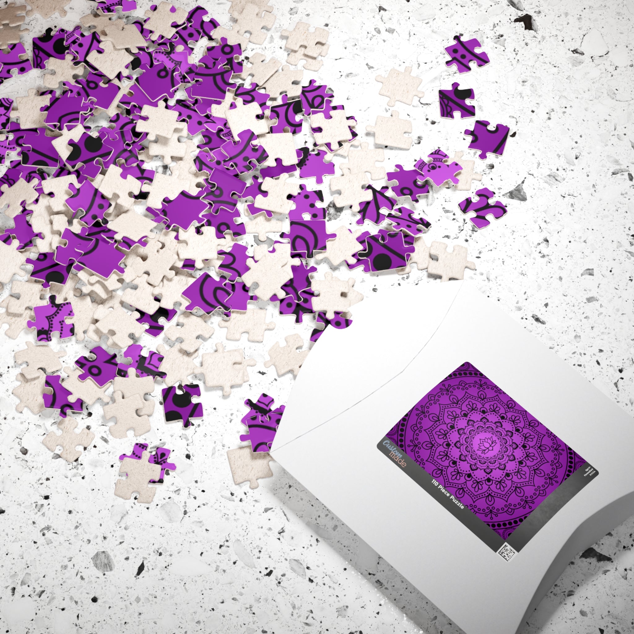 Purple Mandala Jigsaw Puzzle
