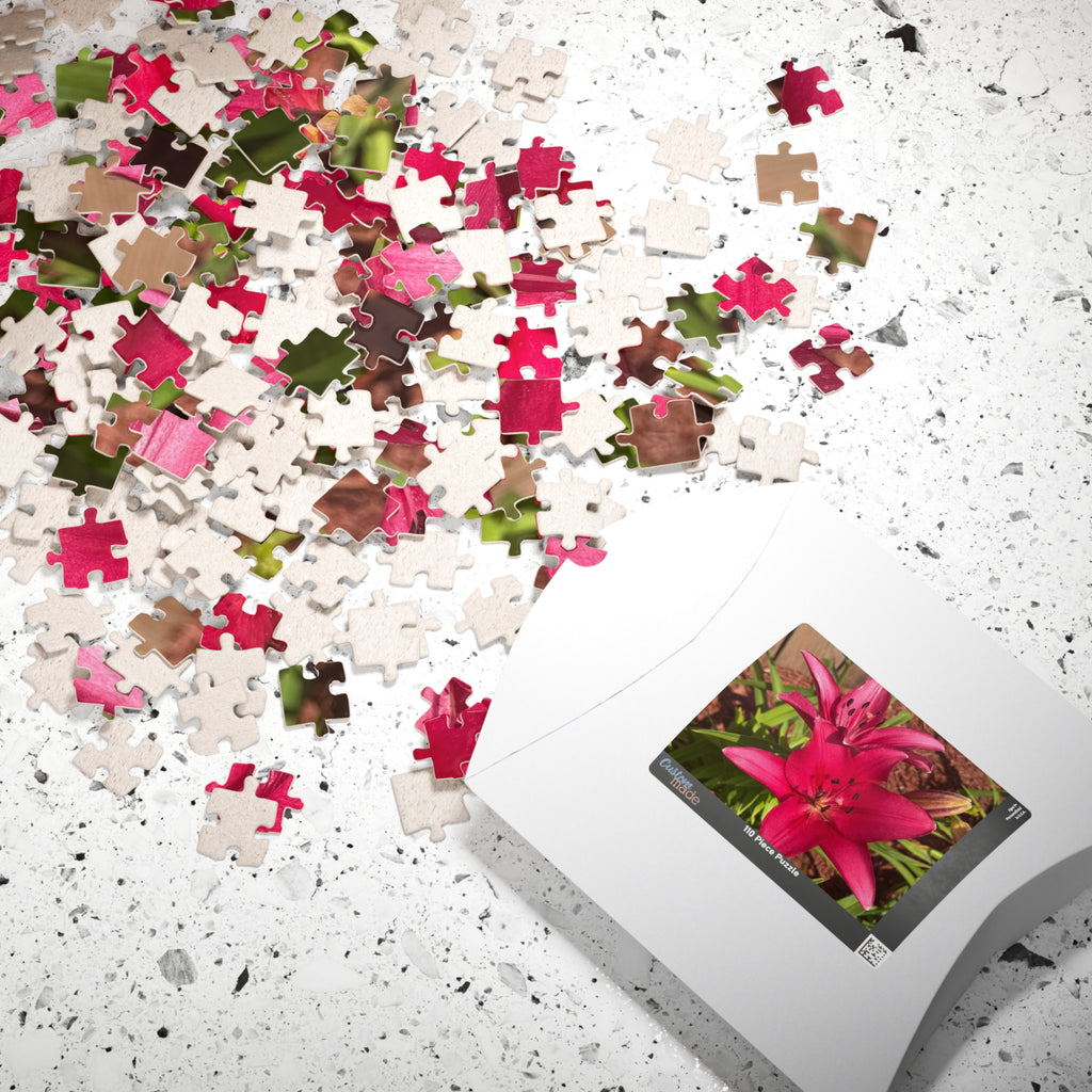 Pink Asiatic Lily Jigsaw Puzzle
