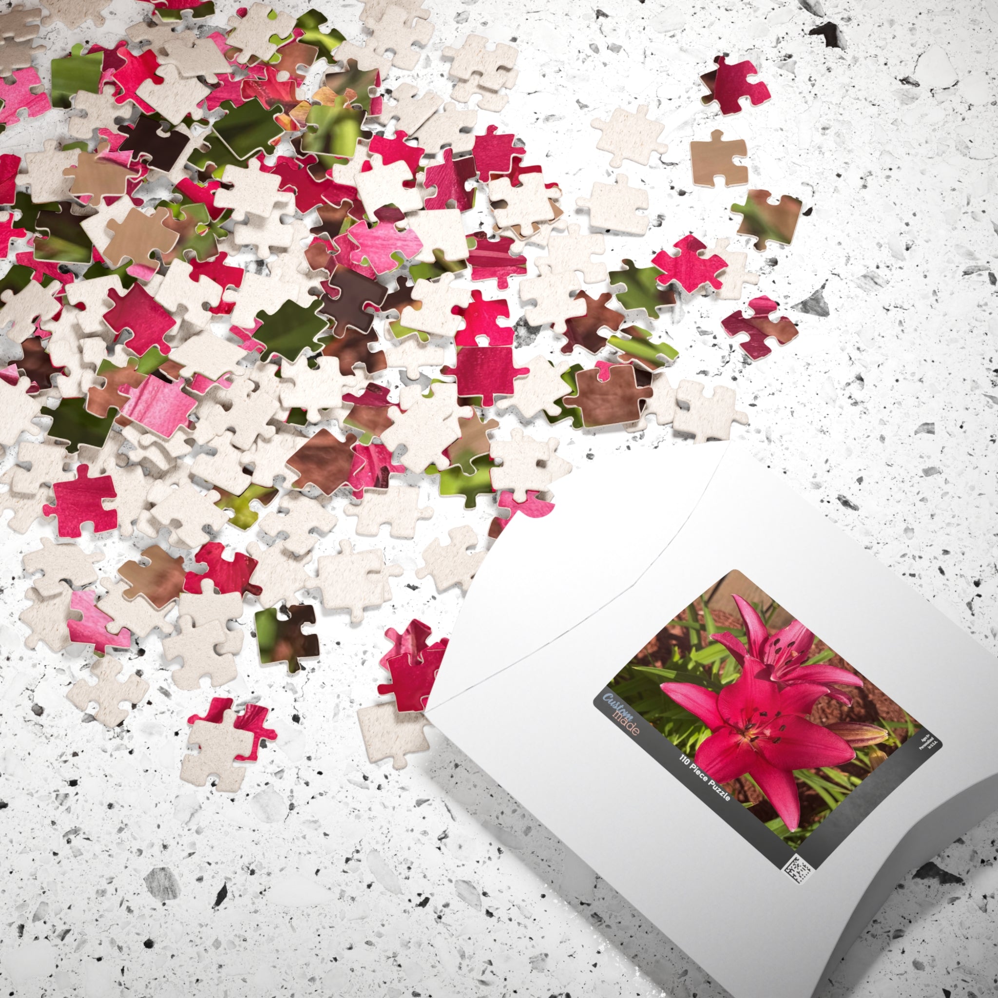 Pink Asiatic Lily Jigsaw Puzzle