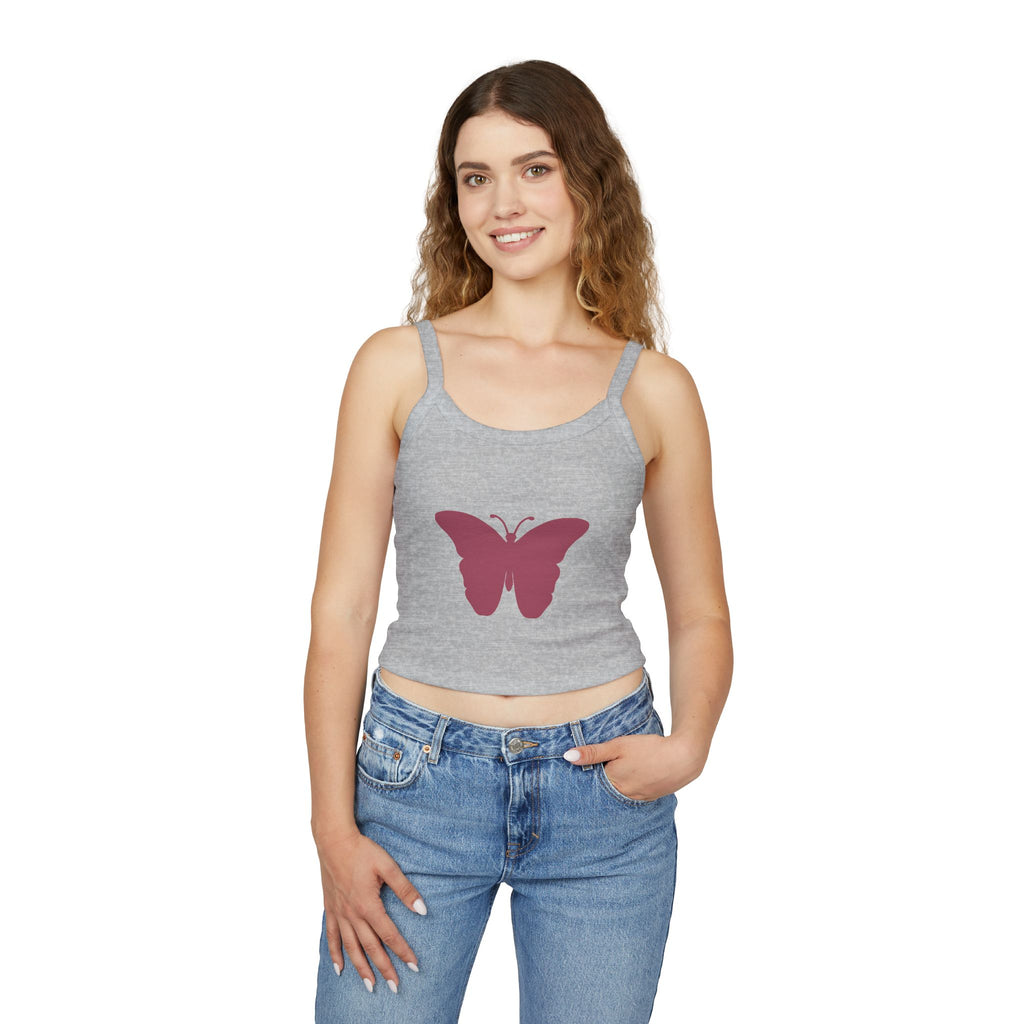 Butterfly Graphic Crop Tank Top