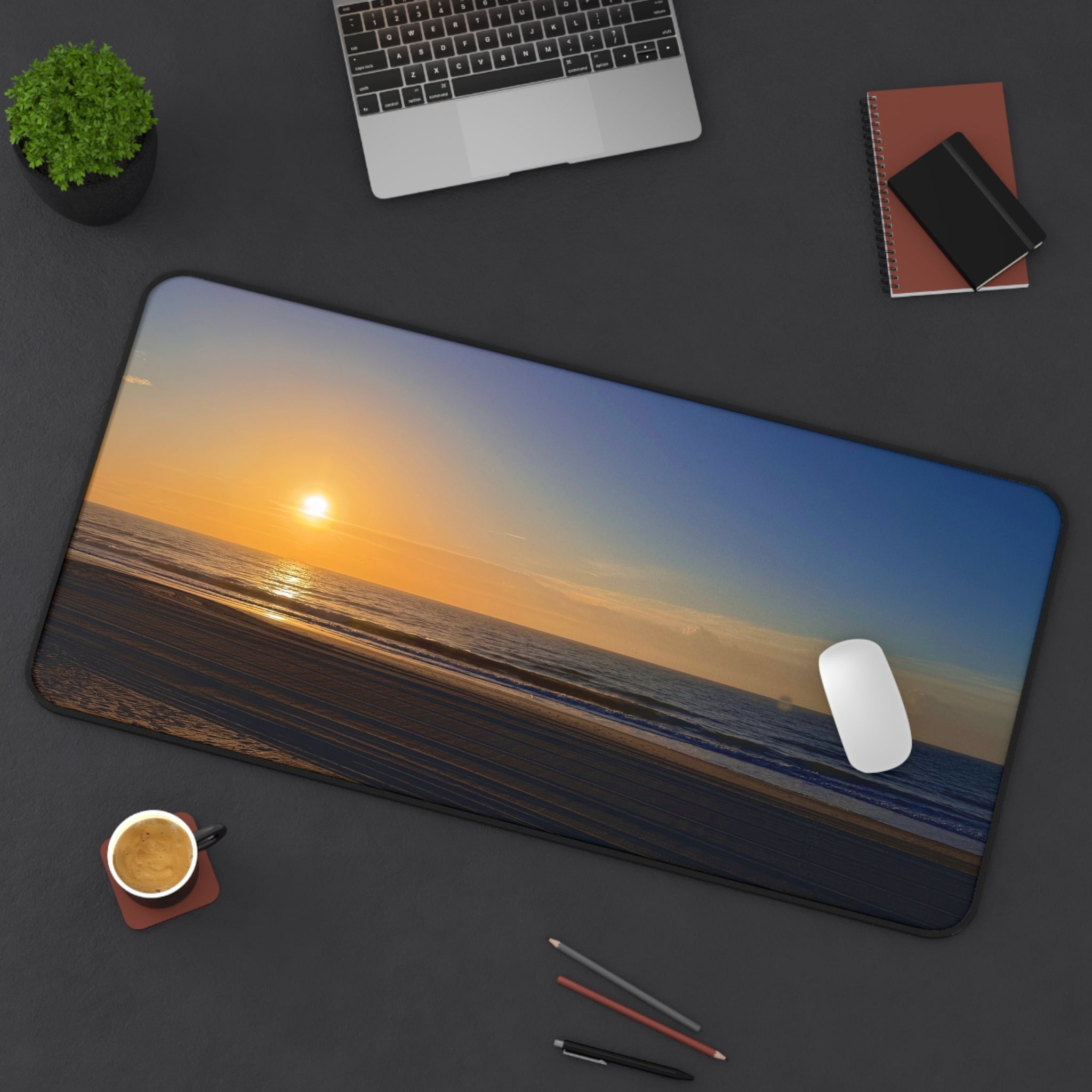 Orange Sunset Desk Mat