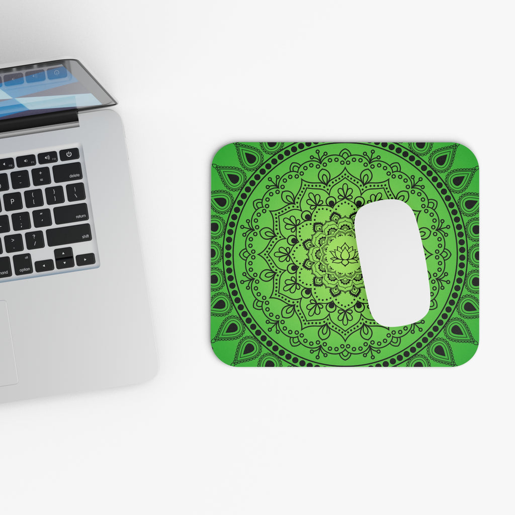 Green Mandala Mouse Pad