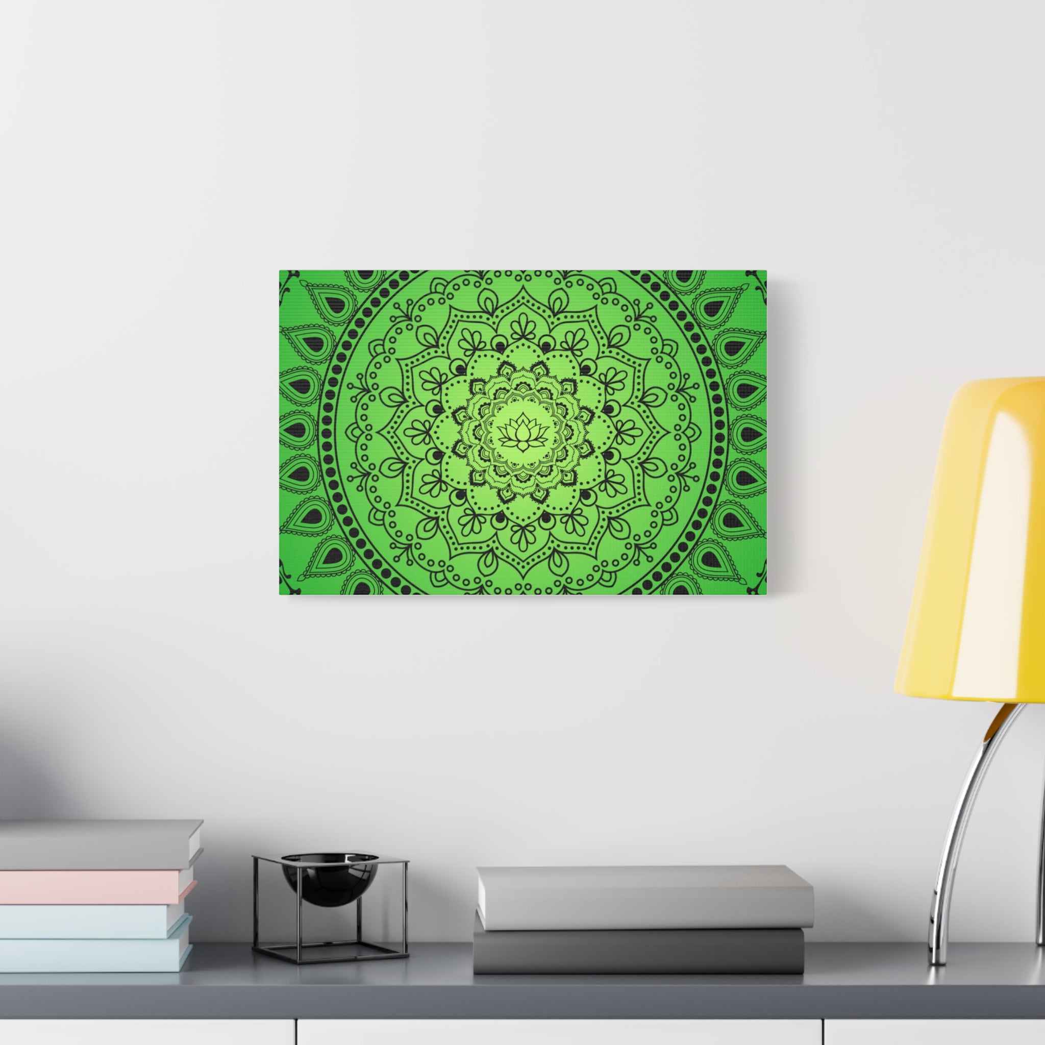 Green Mandala Canvas Print