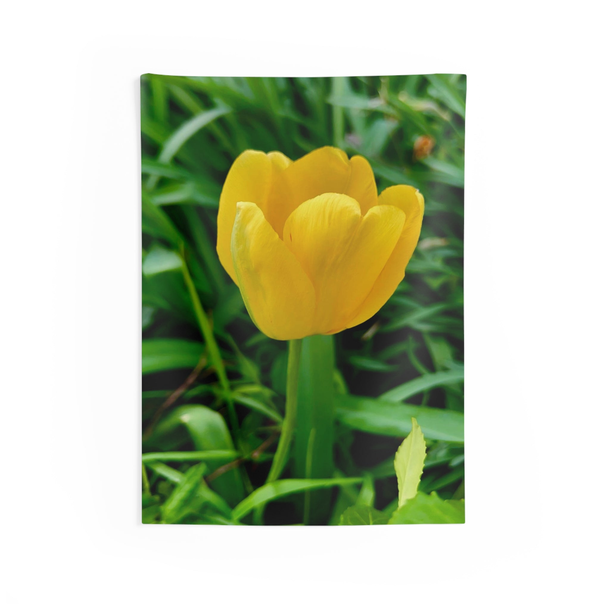 Yellow Tulip Wall Tapestry