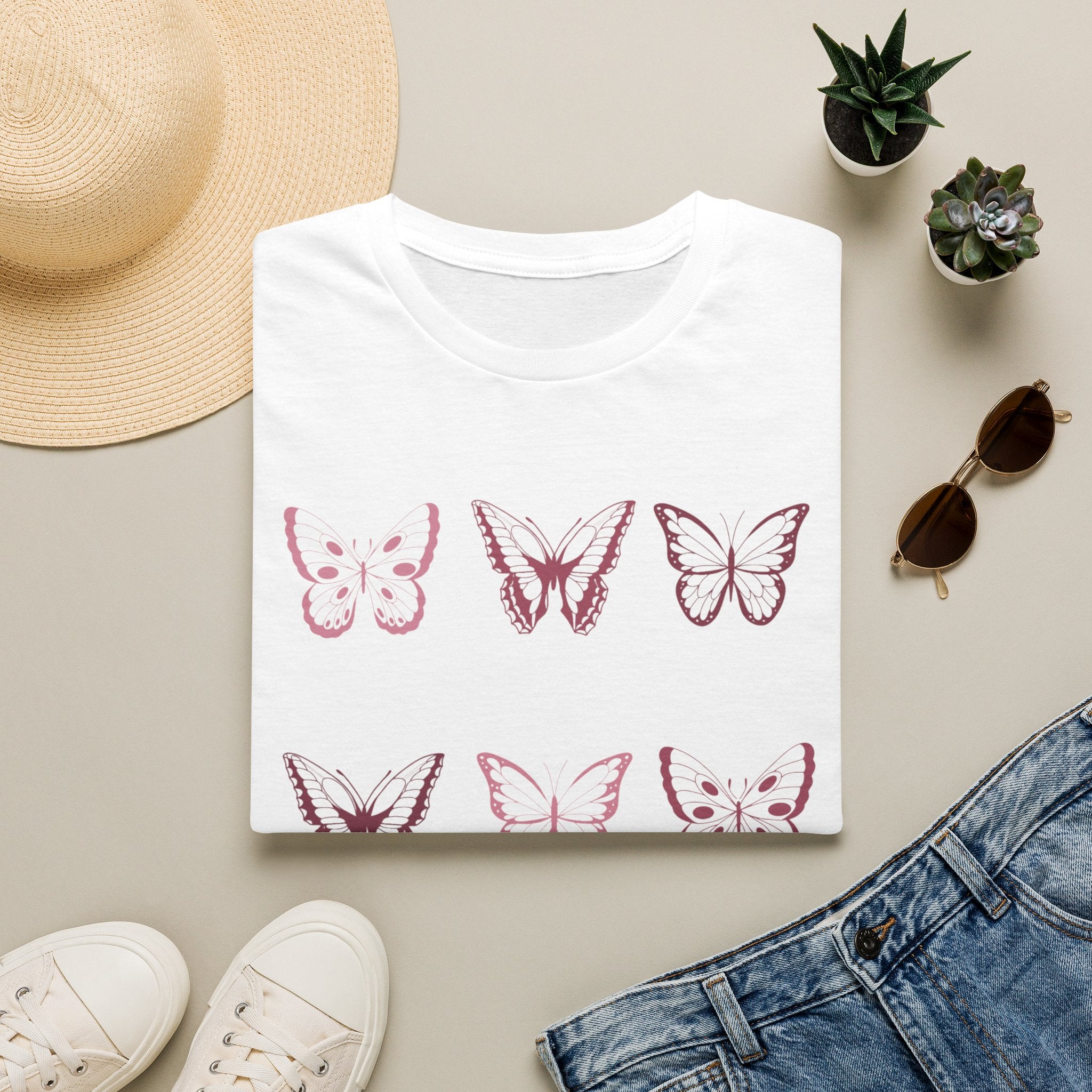 Butterfly Grid T-Shirt