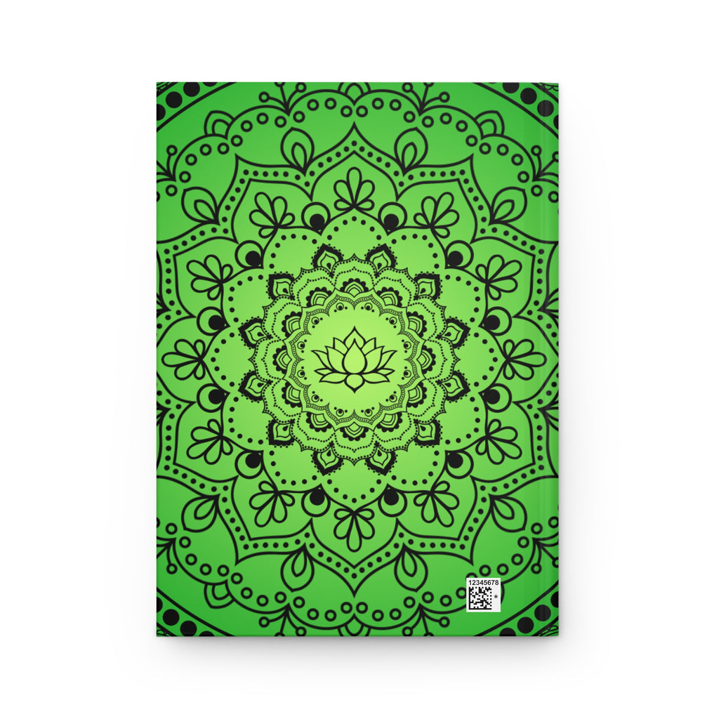 Green Mandala Hardcover Journal