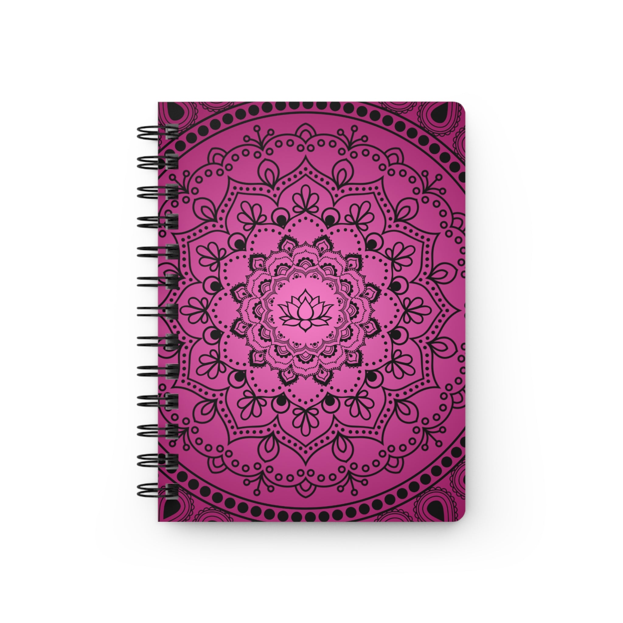 Pink Mandala Spiral Notebook