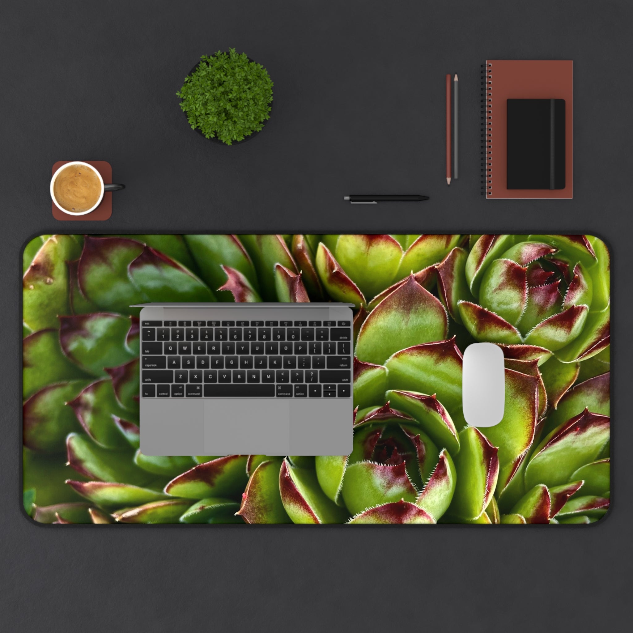 Succulent Garden Desk Mat