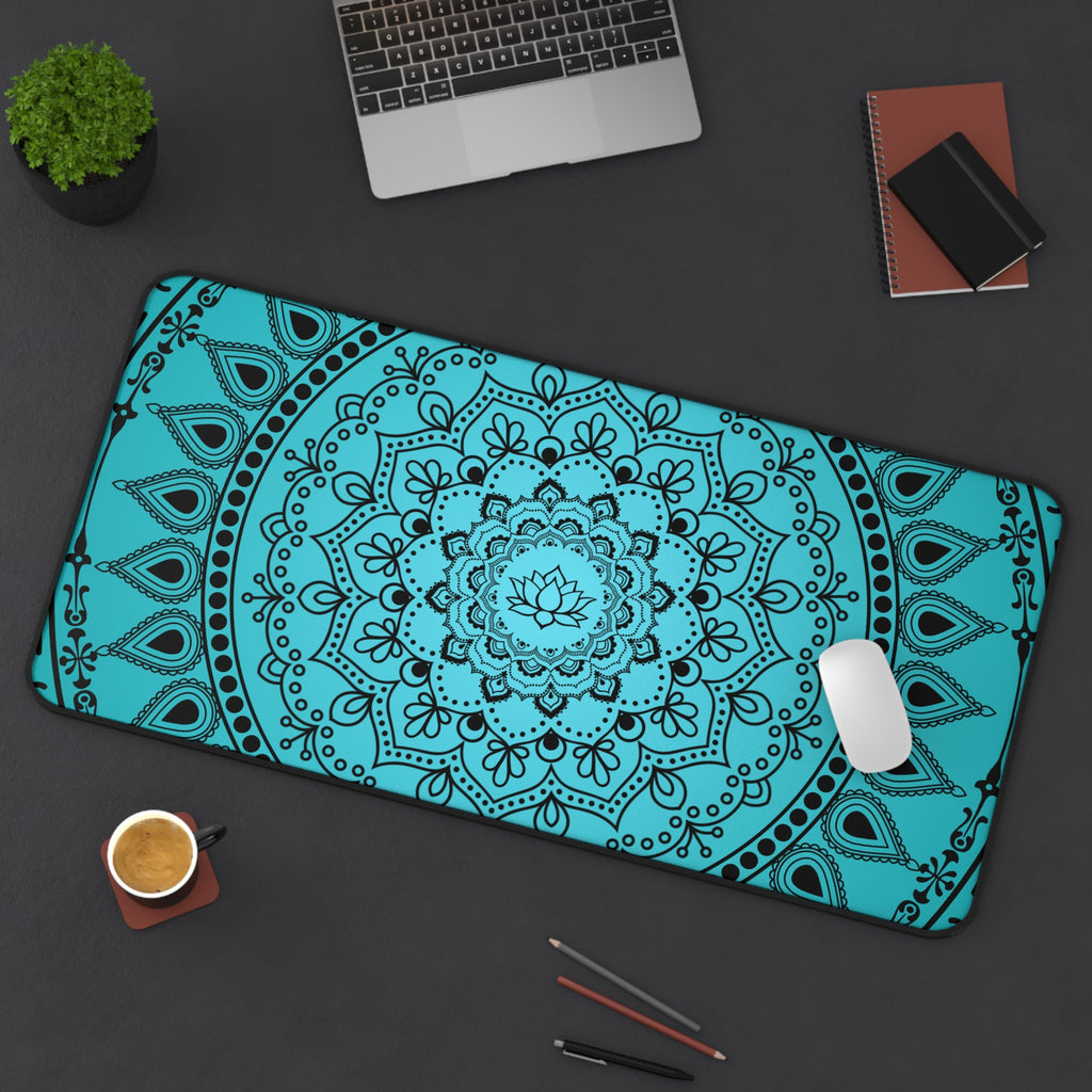 Blue Mandala Desk Mat