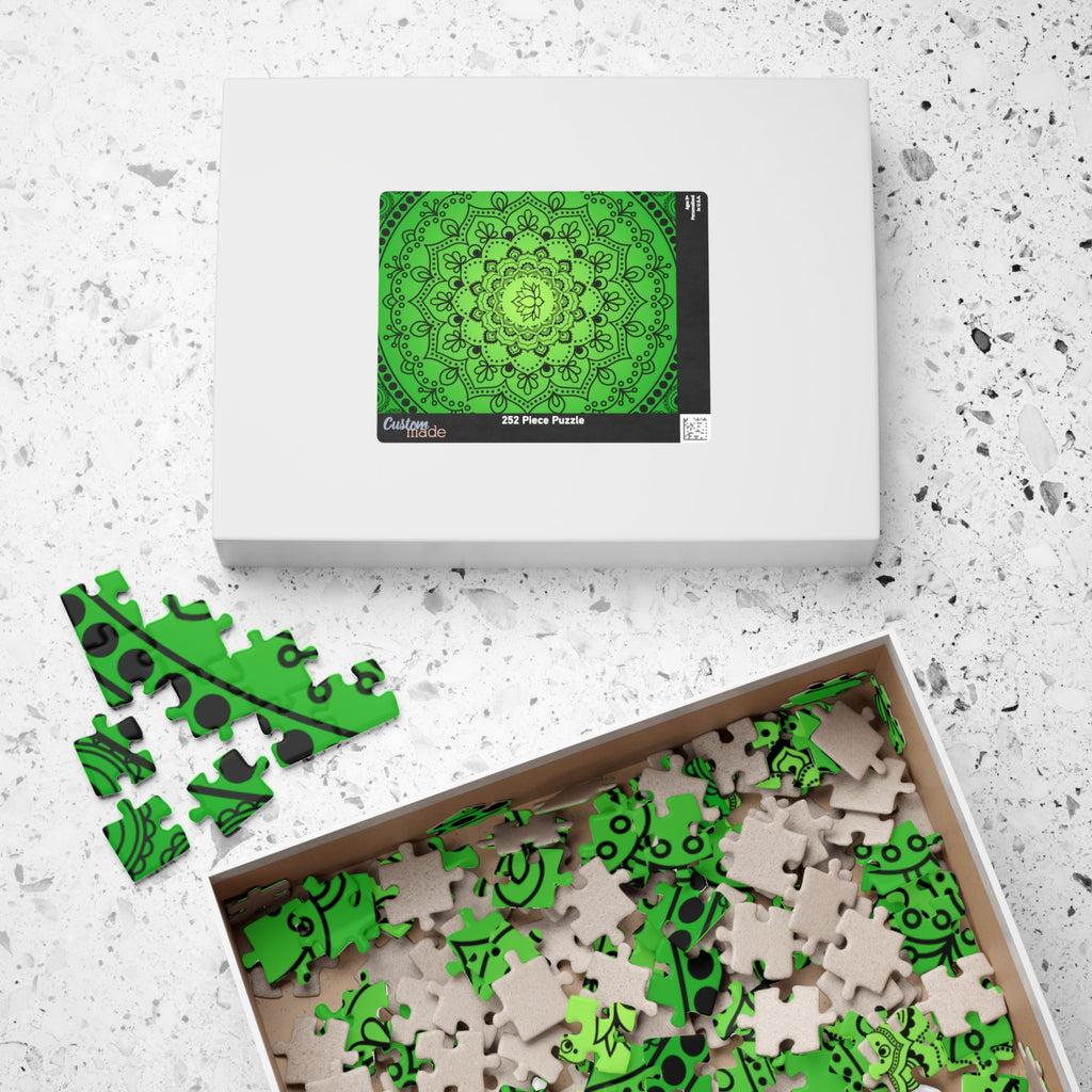 Green Mandala Jigsaw Puzzle