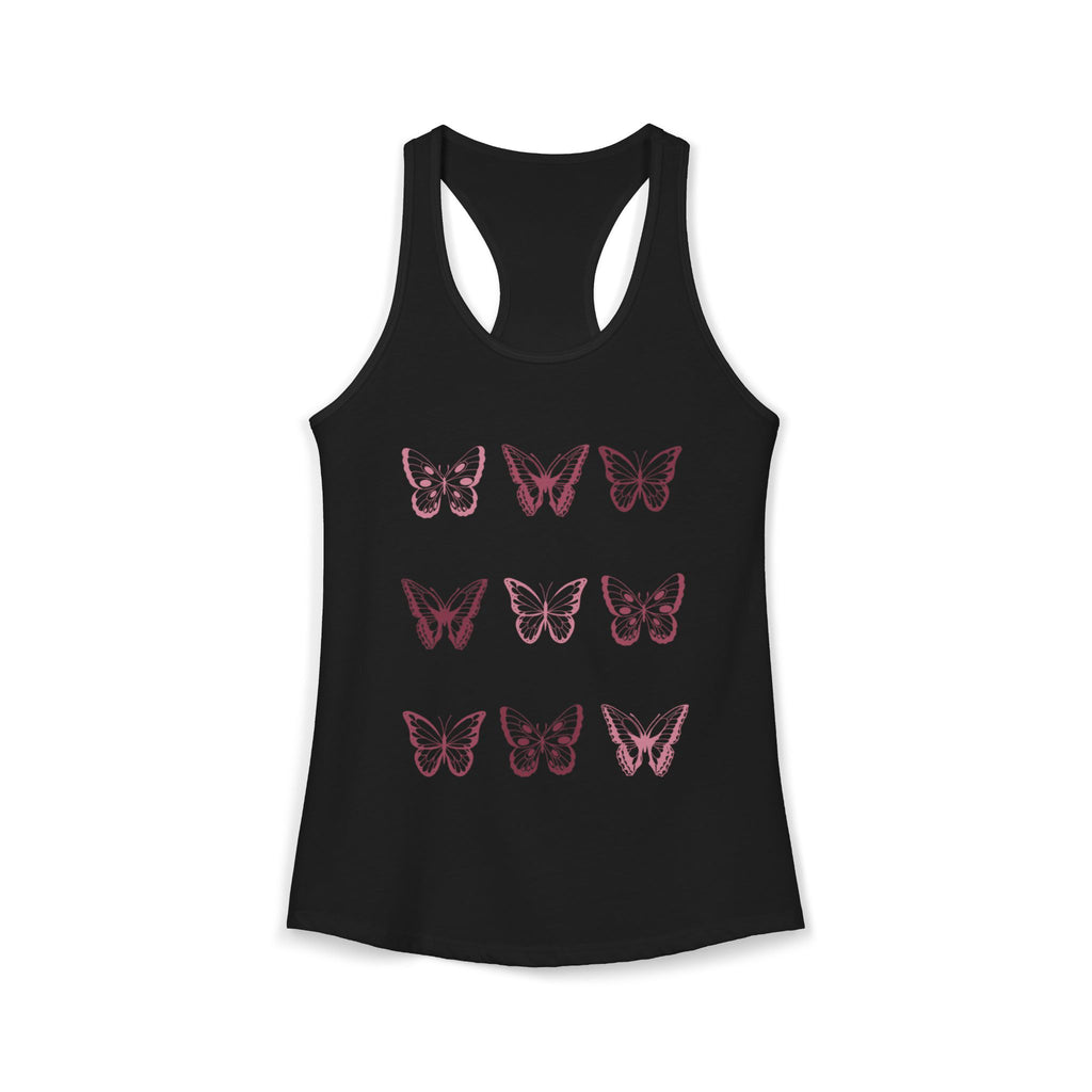 Butterfly Grid Racerback Tank
