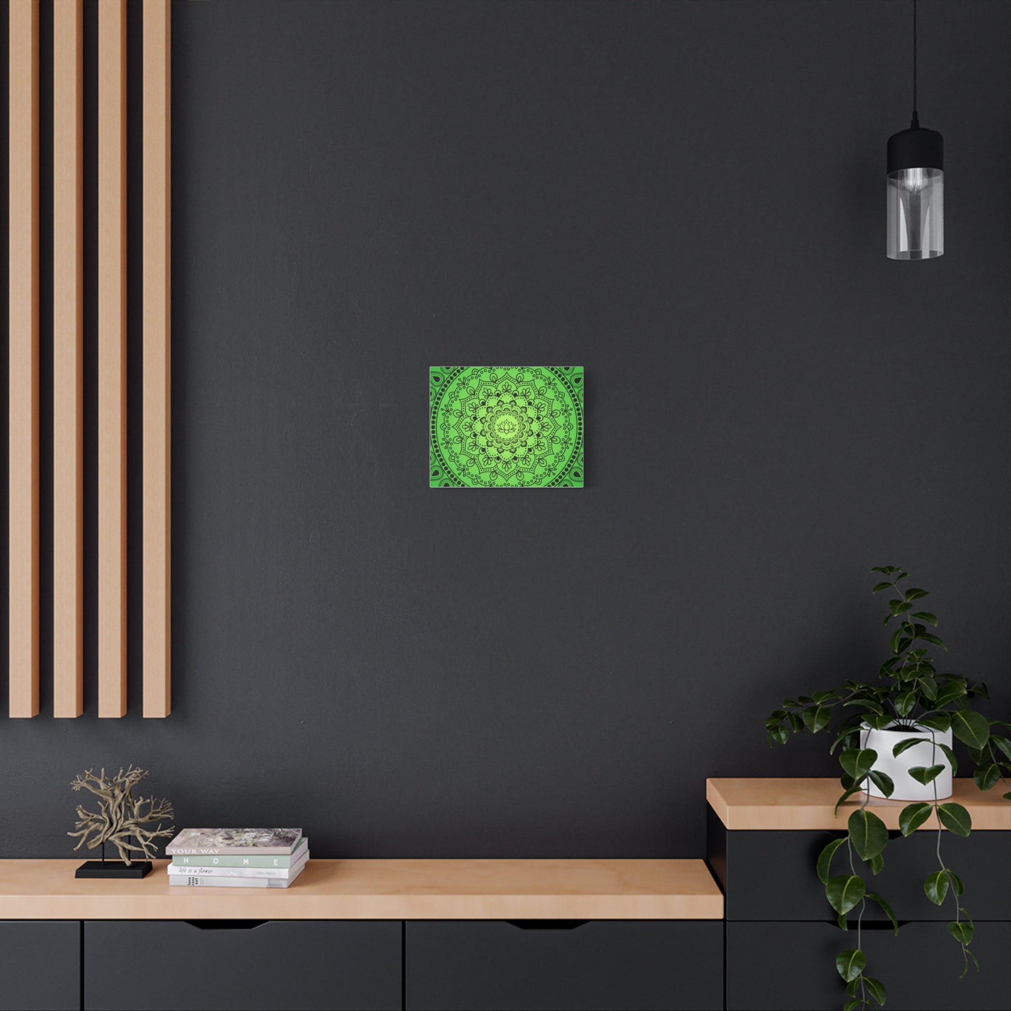 Green Mandala Canvas Print