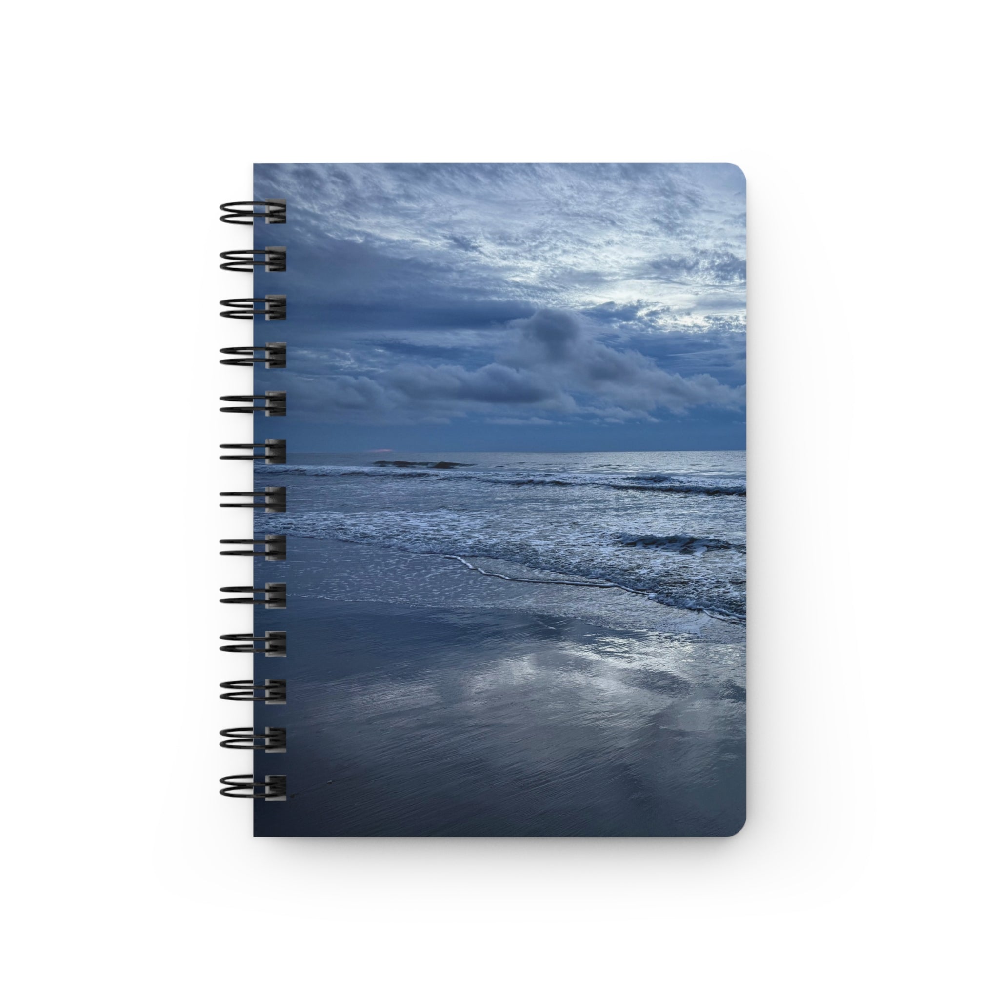 Cloudy Beach Spiral Notebook