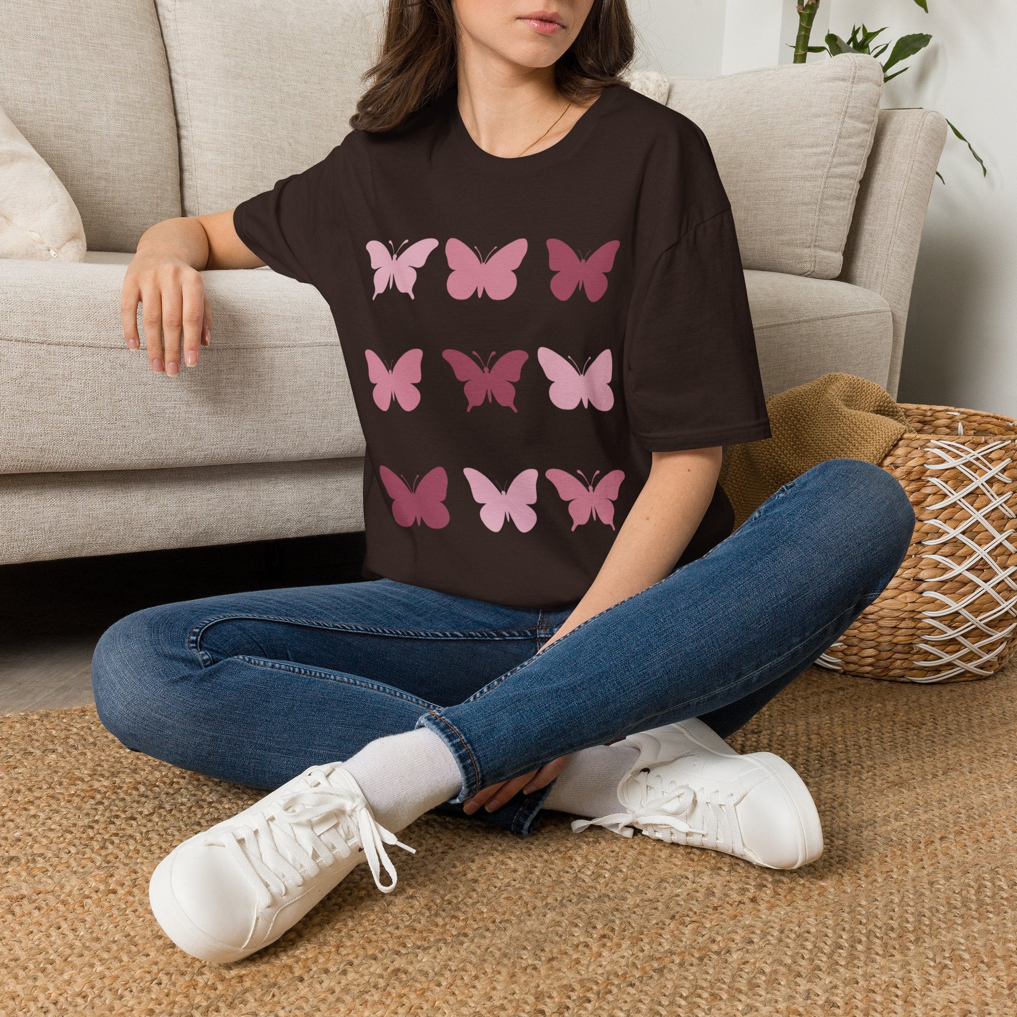 Butterfly Grid T‑Shirt — Solid