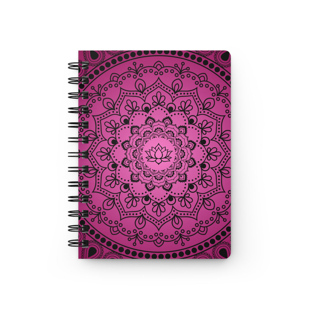 Pink Mandala Spiral Journal