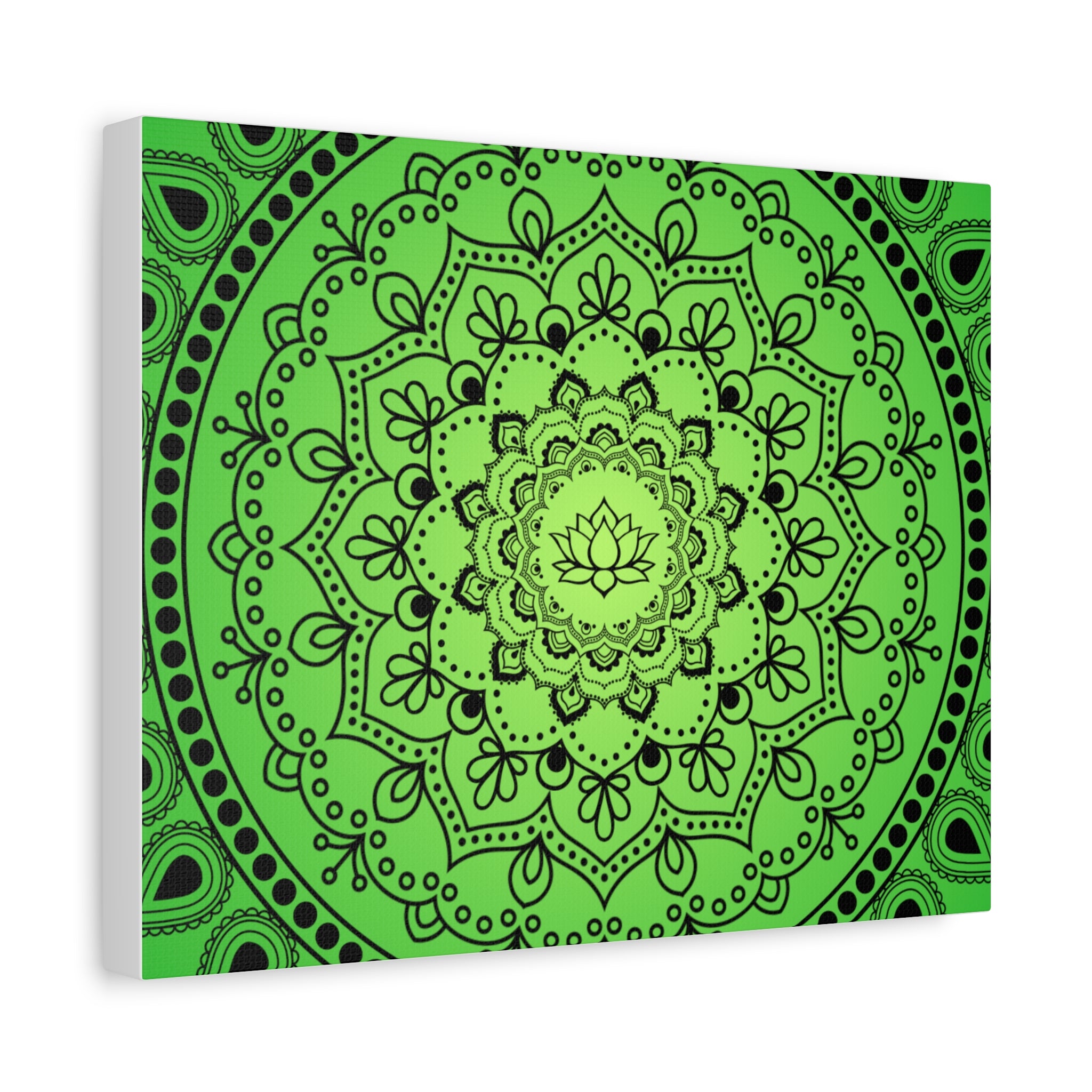 Green Mandala Canvas Print