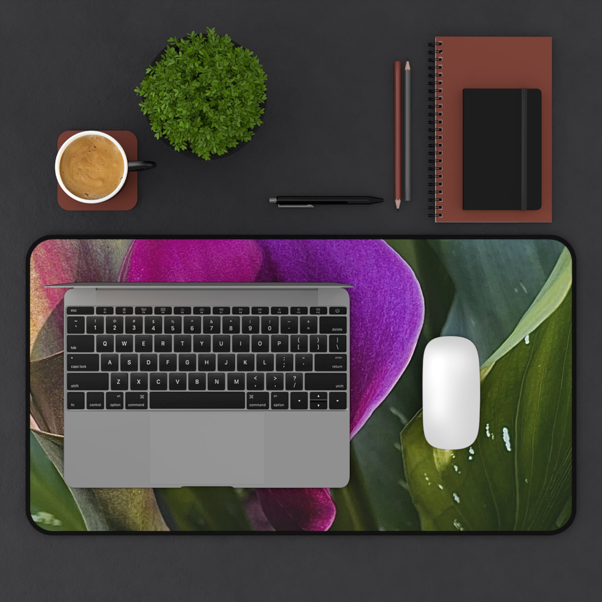 Purple Calla Lily Desk Mat