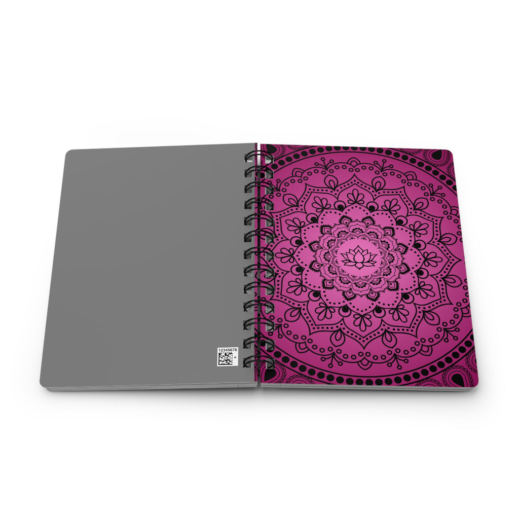 Pink Mandala Spiral Notebook