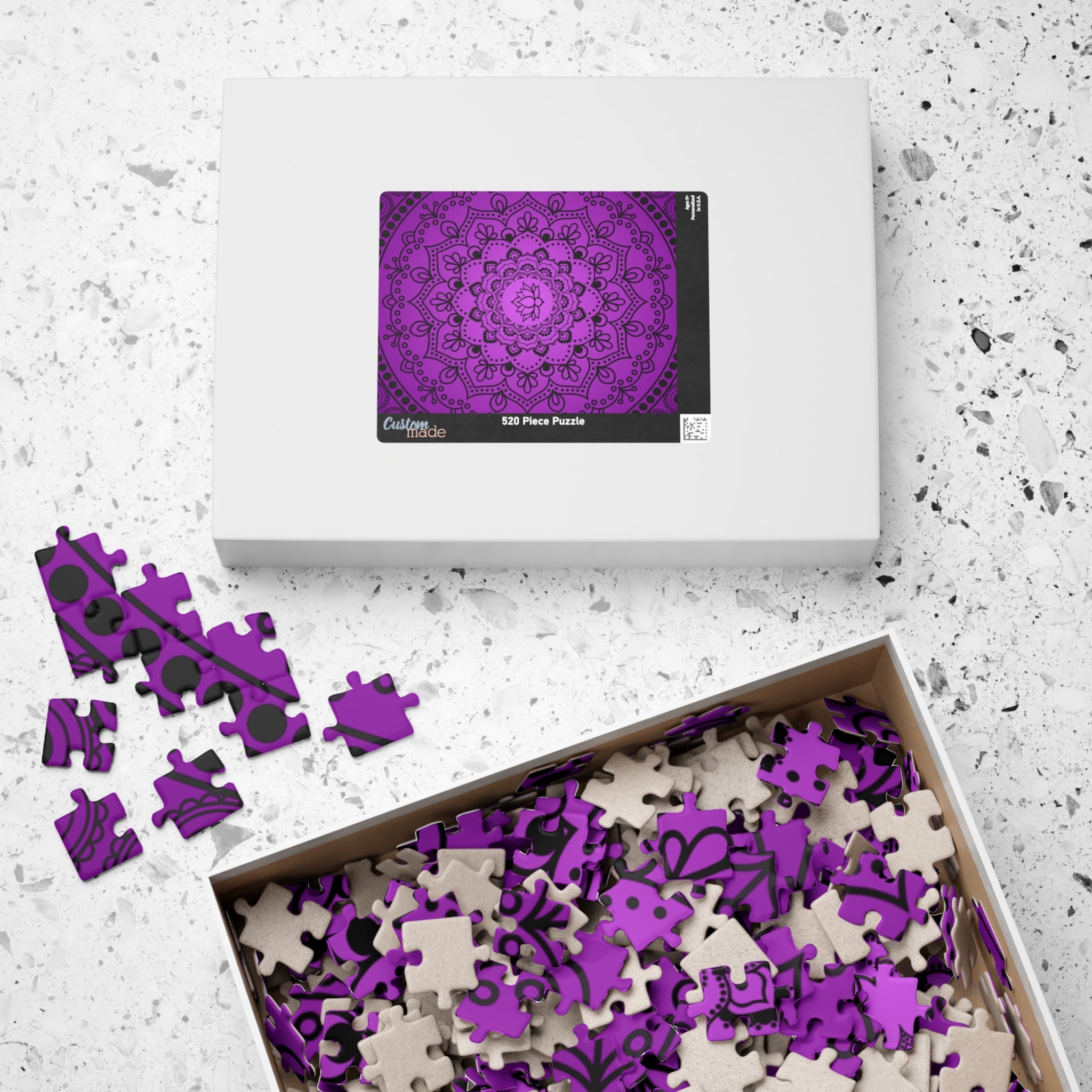Purple Mandala Jigsaw Puzzle