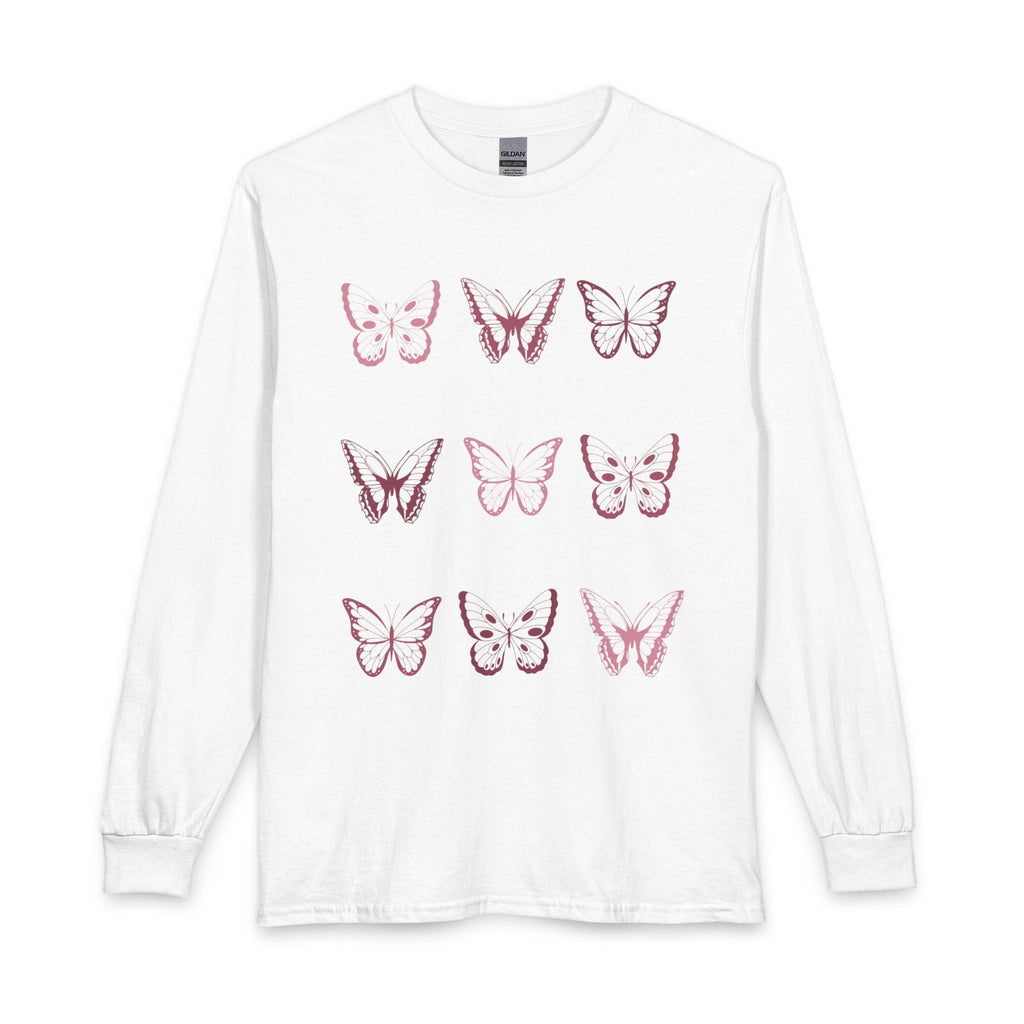 Butterfly Grid Long Sleeve Tee