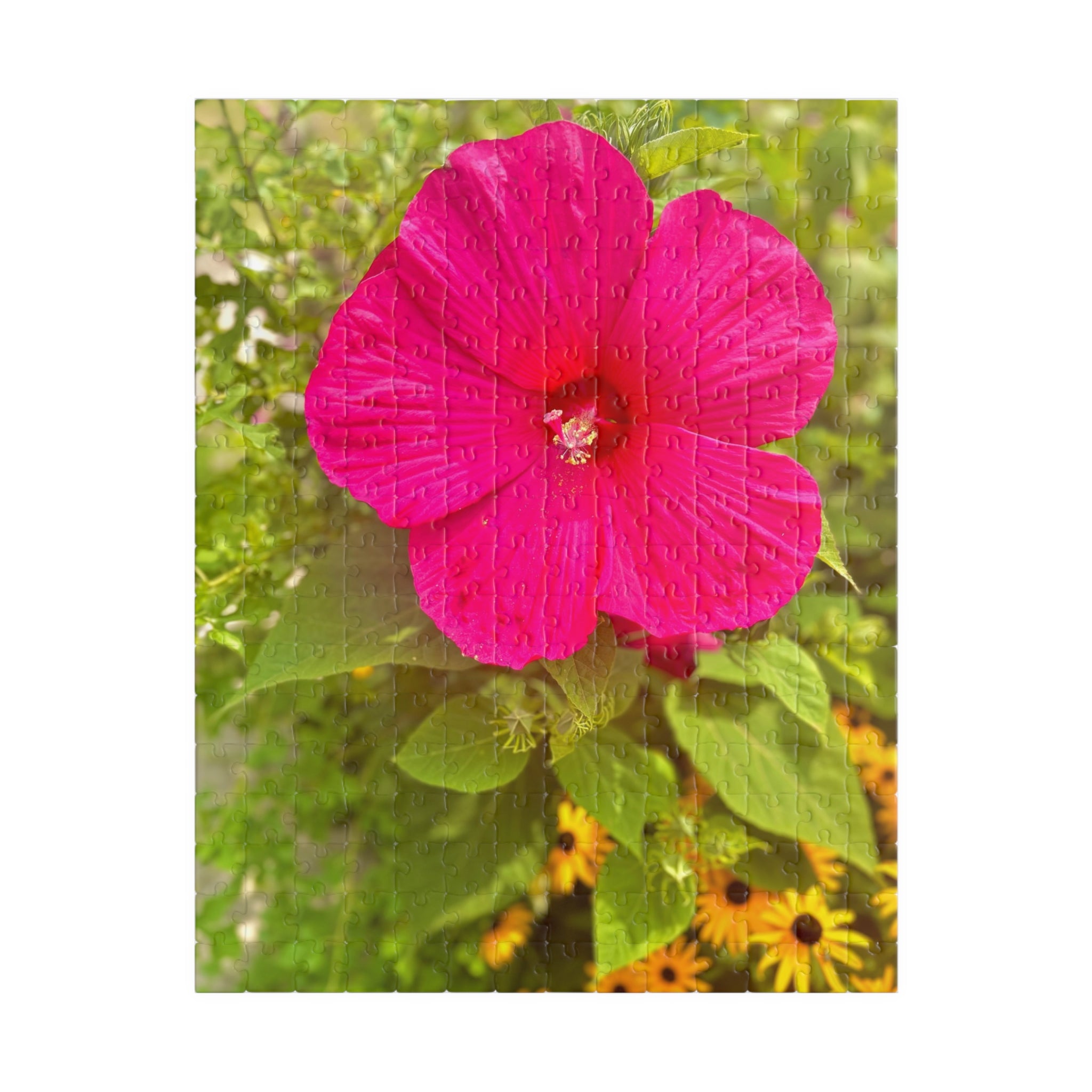 Hot Pink Hibiscus Jigsaw Puzzle