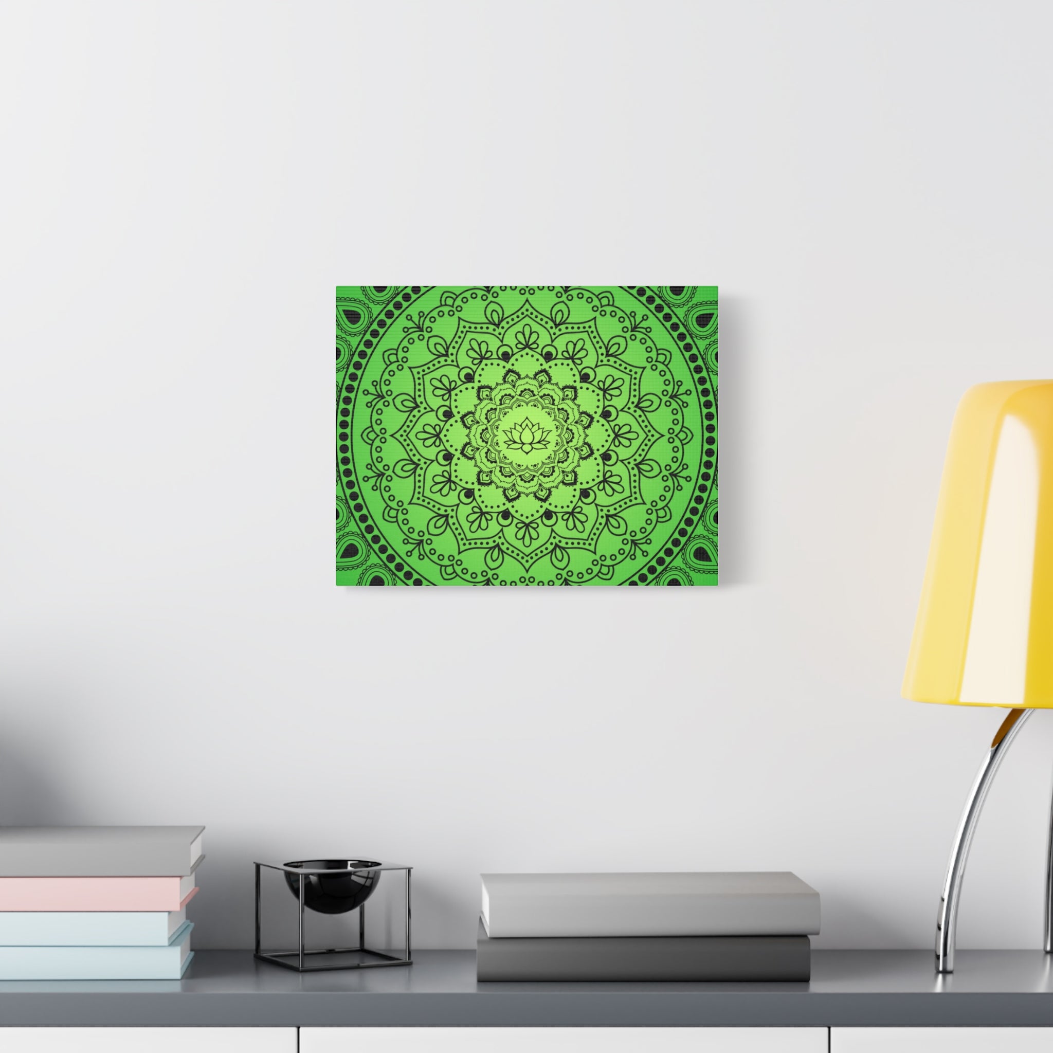 Green Mandala Canvas Print