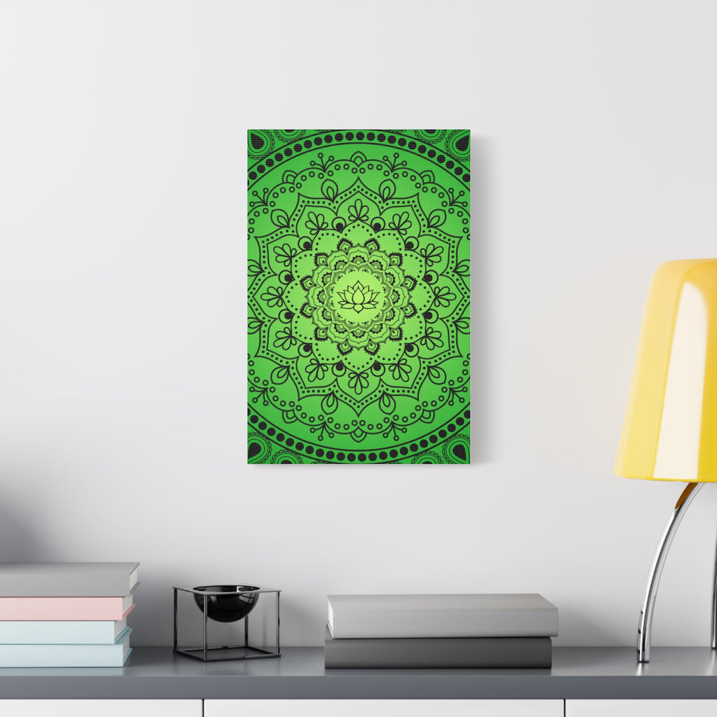 Green Mandala Canvas Print