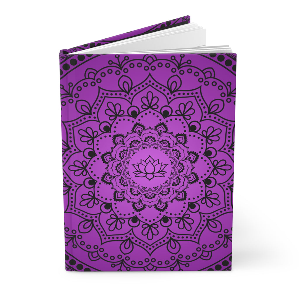 Purple Mandala Hardcover Journal