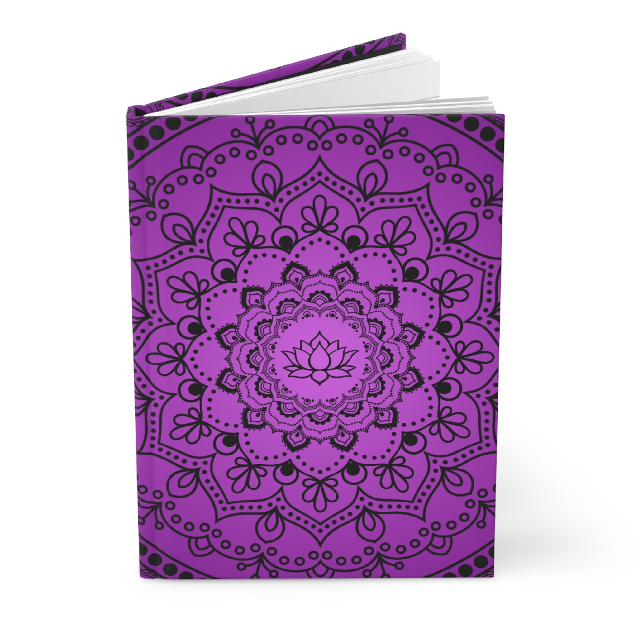 Purple Mandala Hardcover Journal