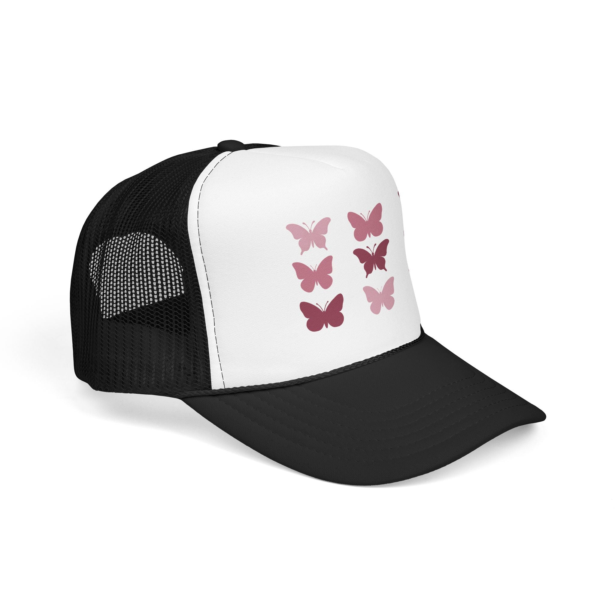 Butterfly Grid Trucker Hat- Solid