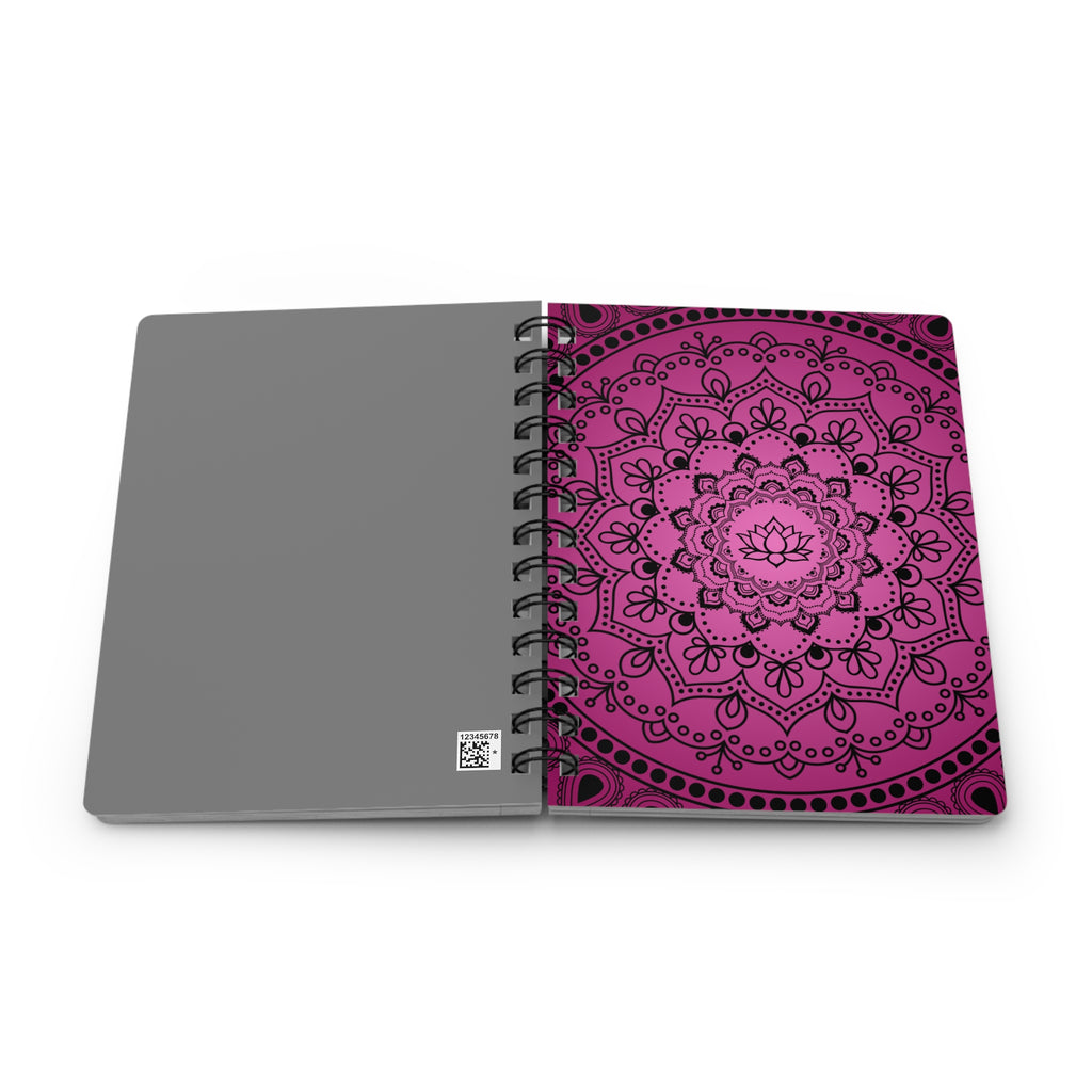 Pink Mandala Spiral Journal