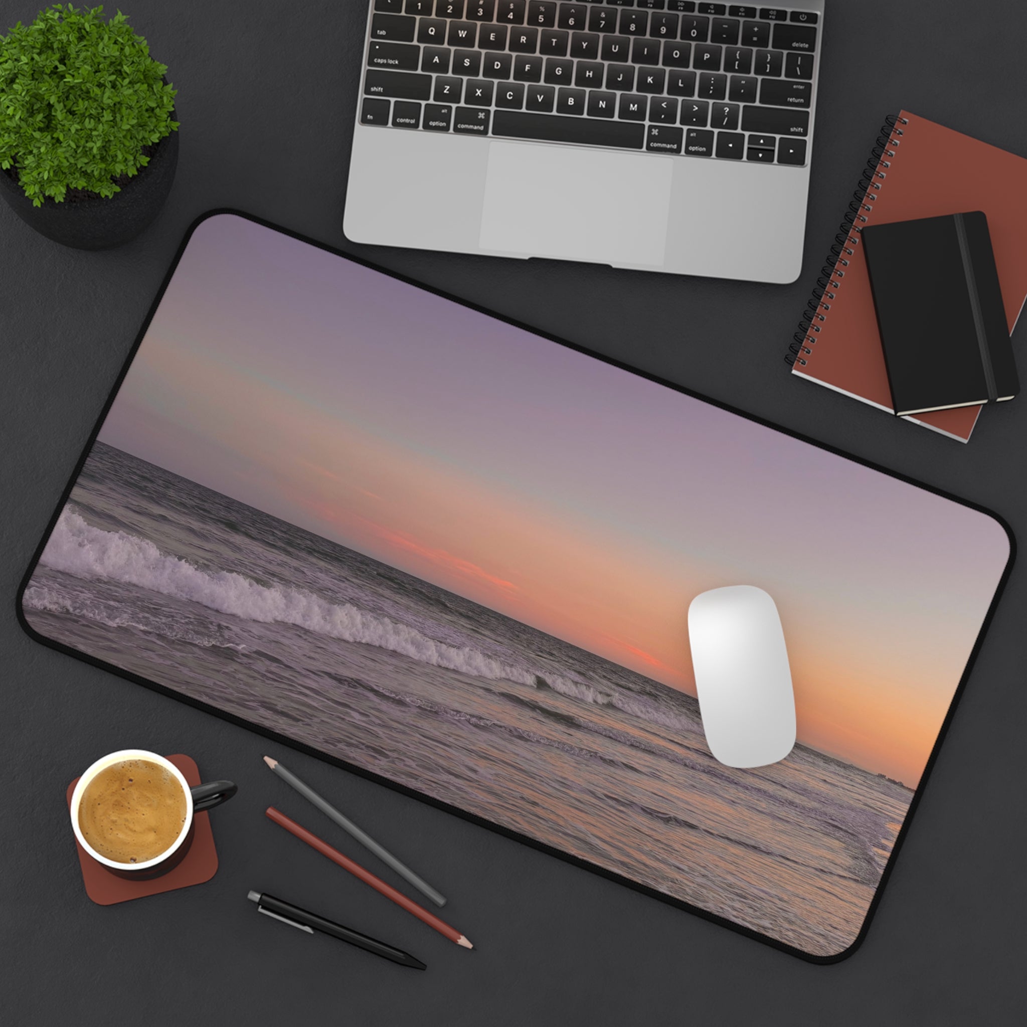 Pastel Beach Desk Mat